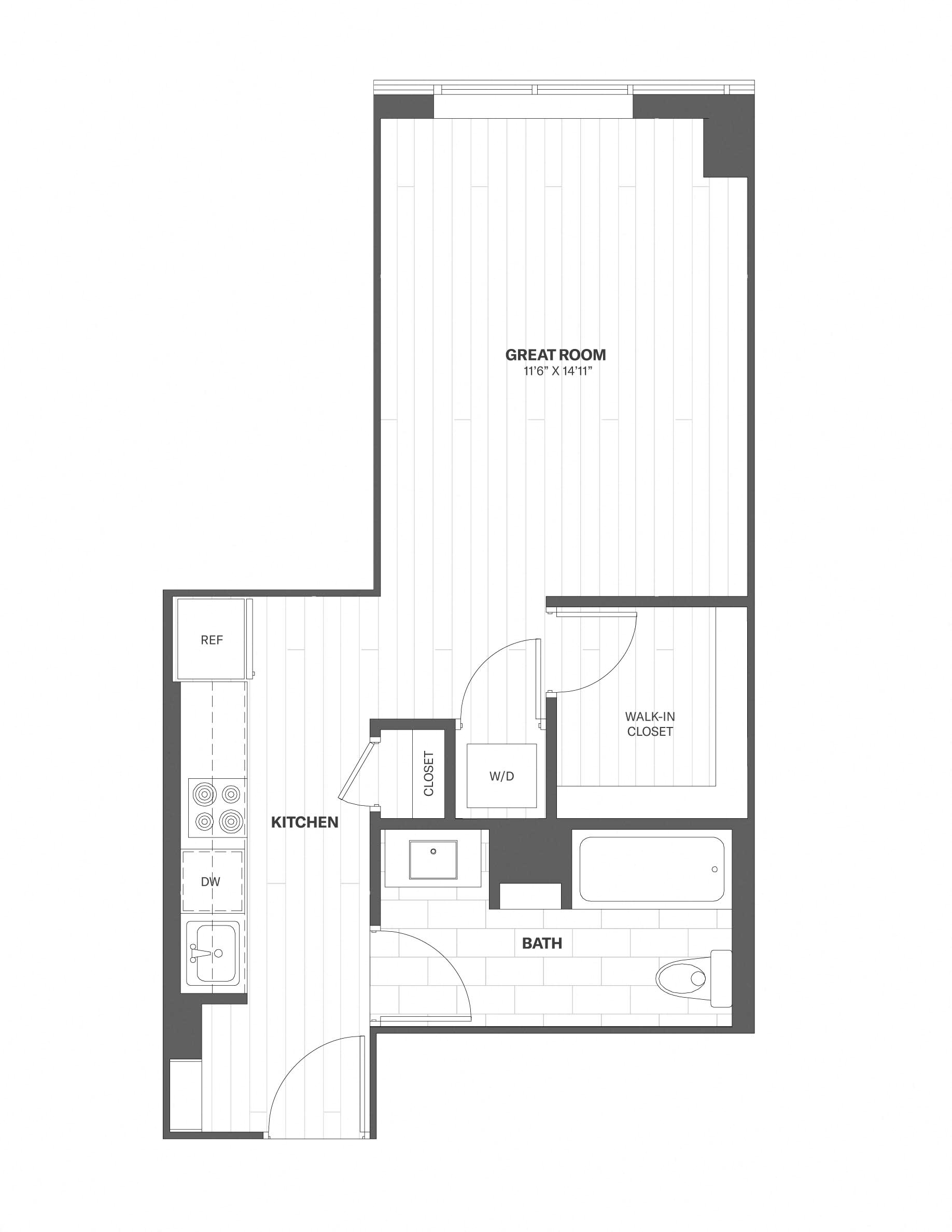 Apartment 1613 floorplan