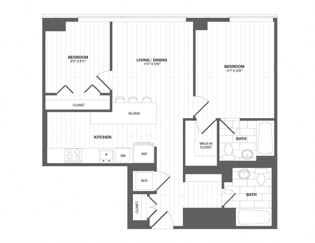 Apartment 2108 floorplan