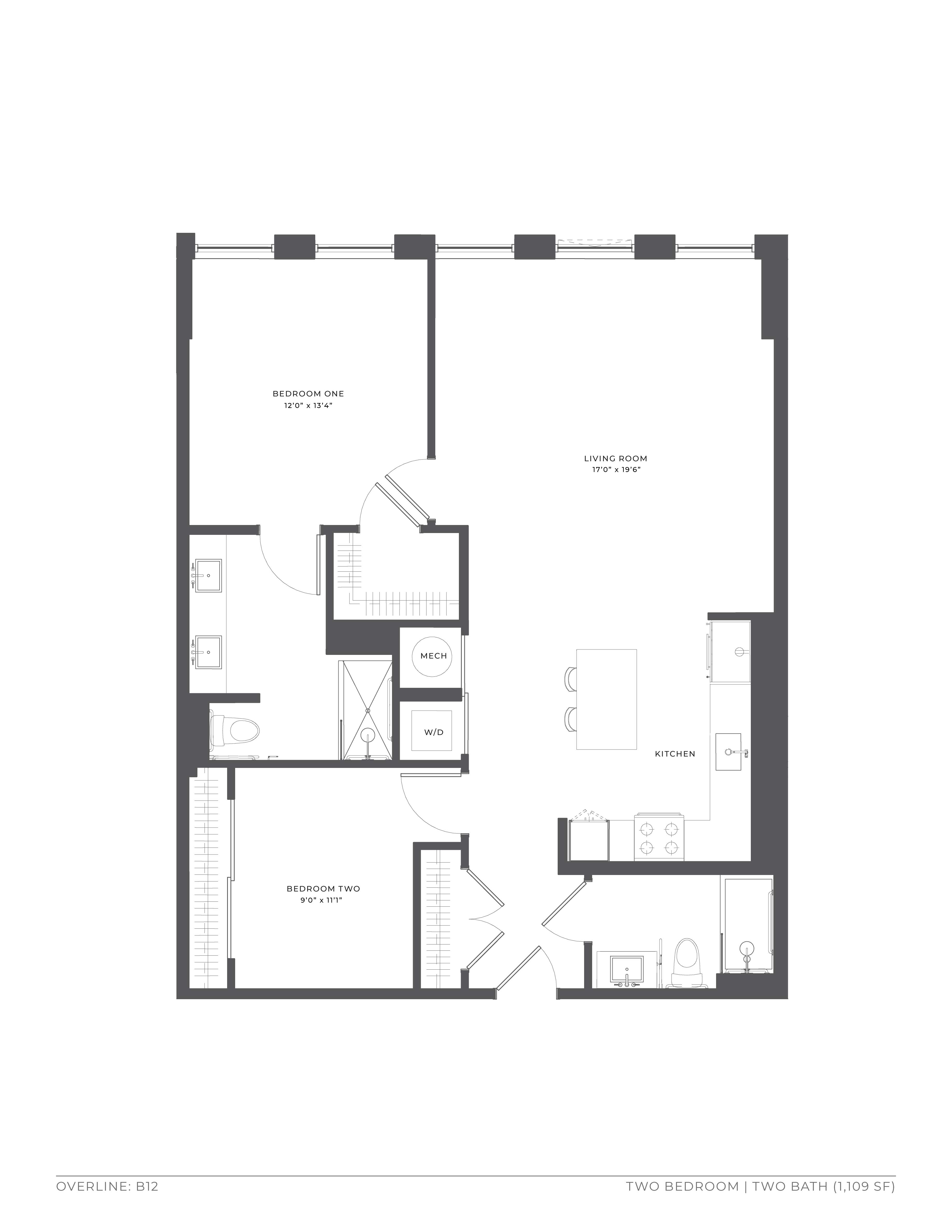 Floorplan image of apartment 