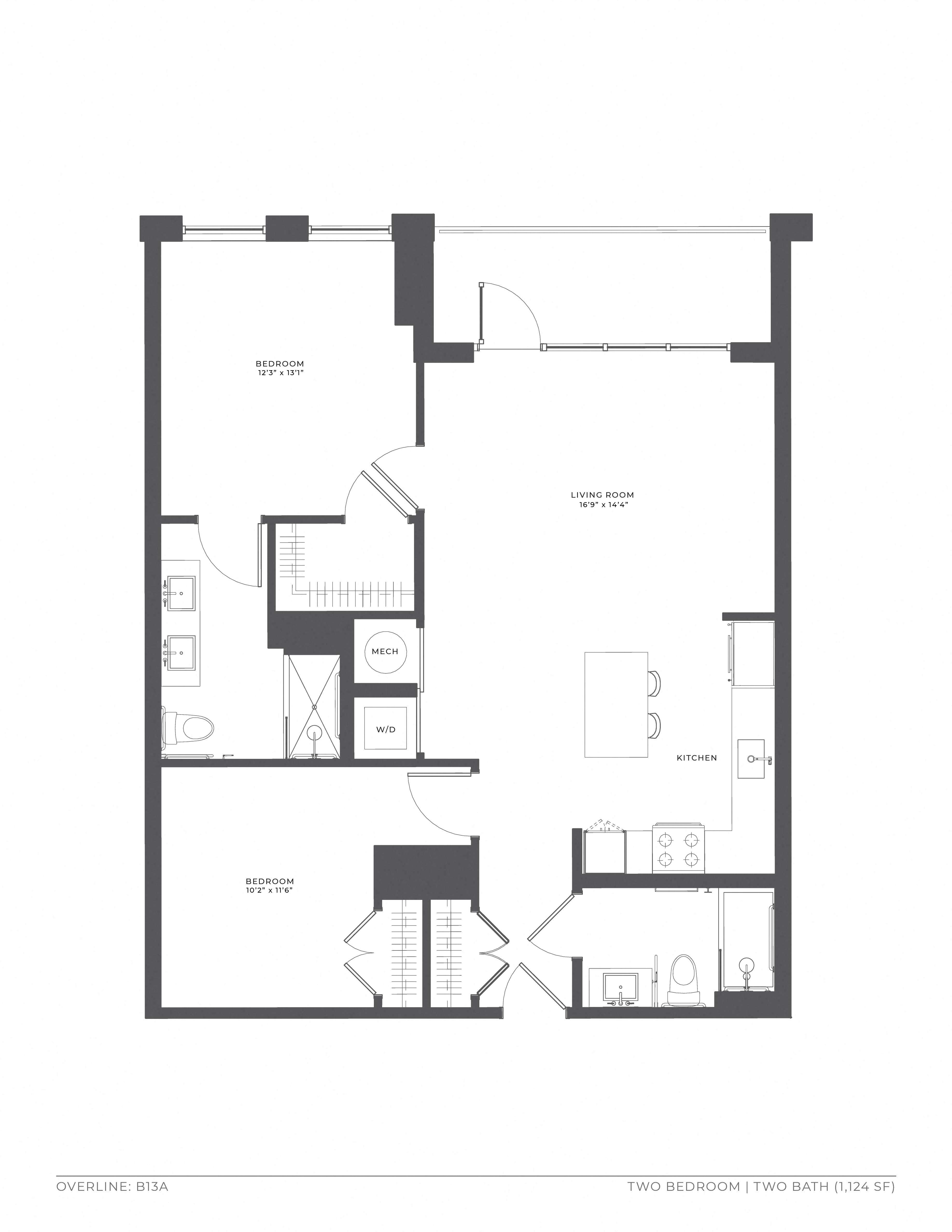 Floorplan image of apartment 