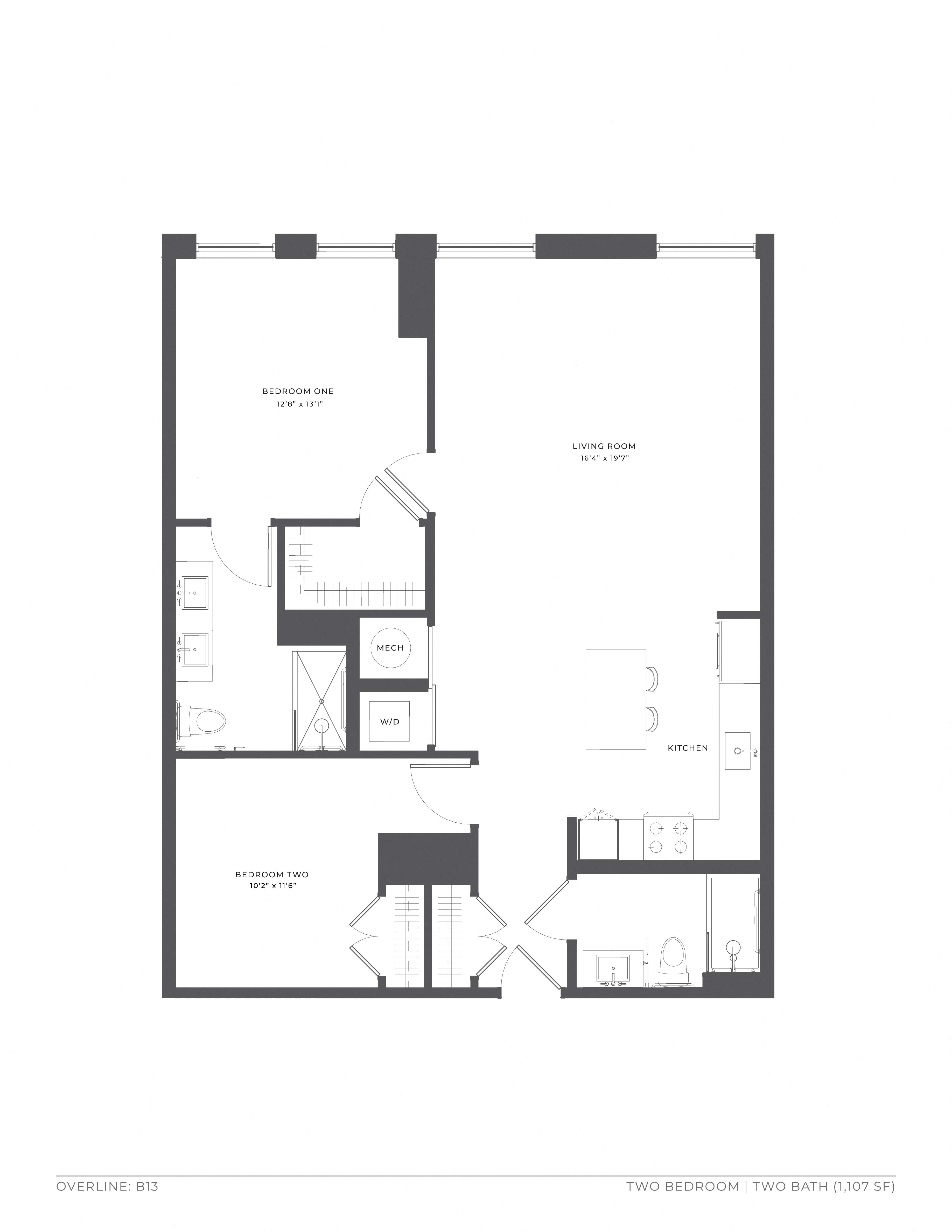 Floorplan image of apartment 