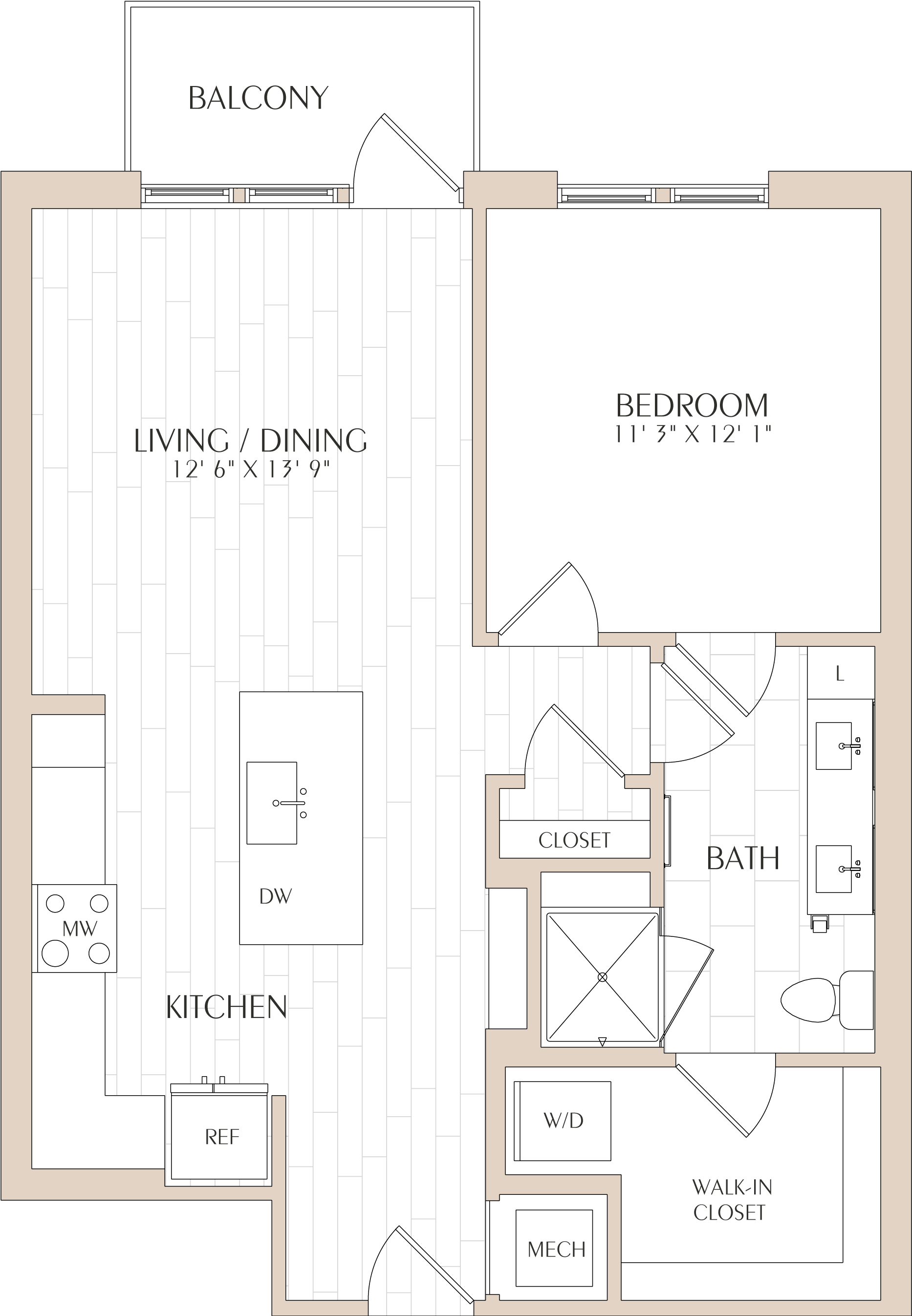 Floor Plan Image of Apartment Apt 0609