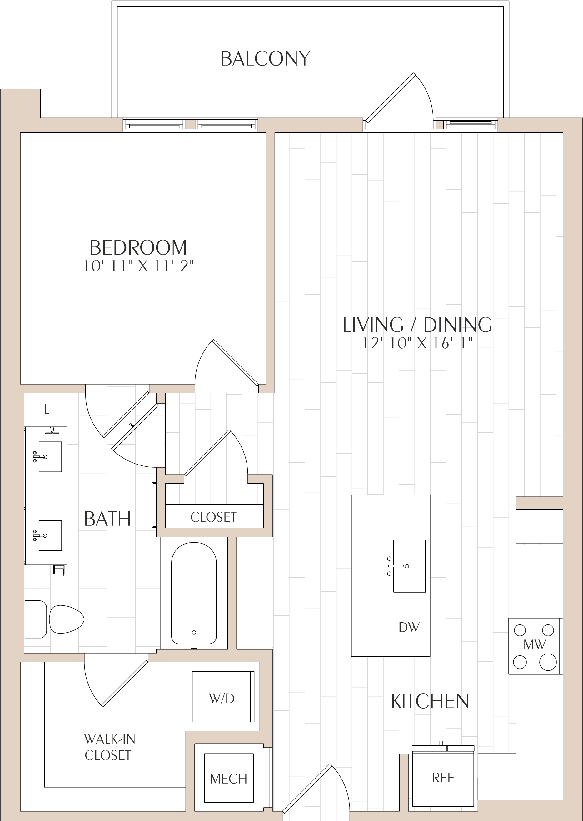 Floor Plan Image of Apartment Apt 0516