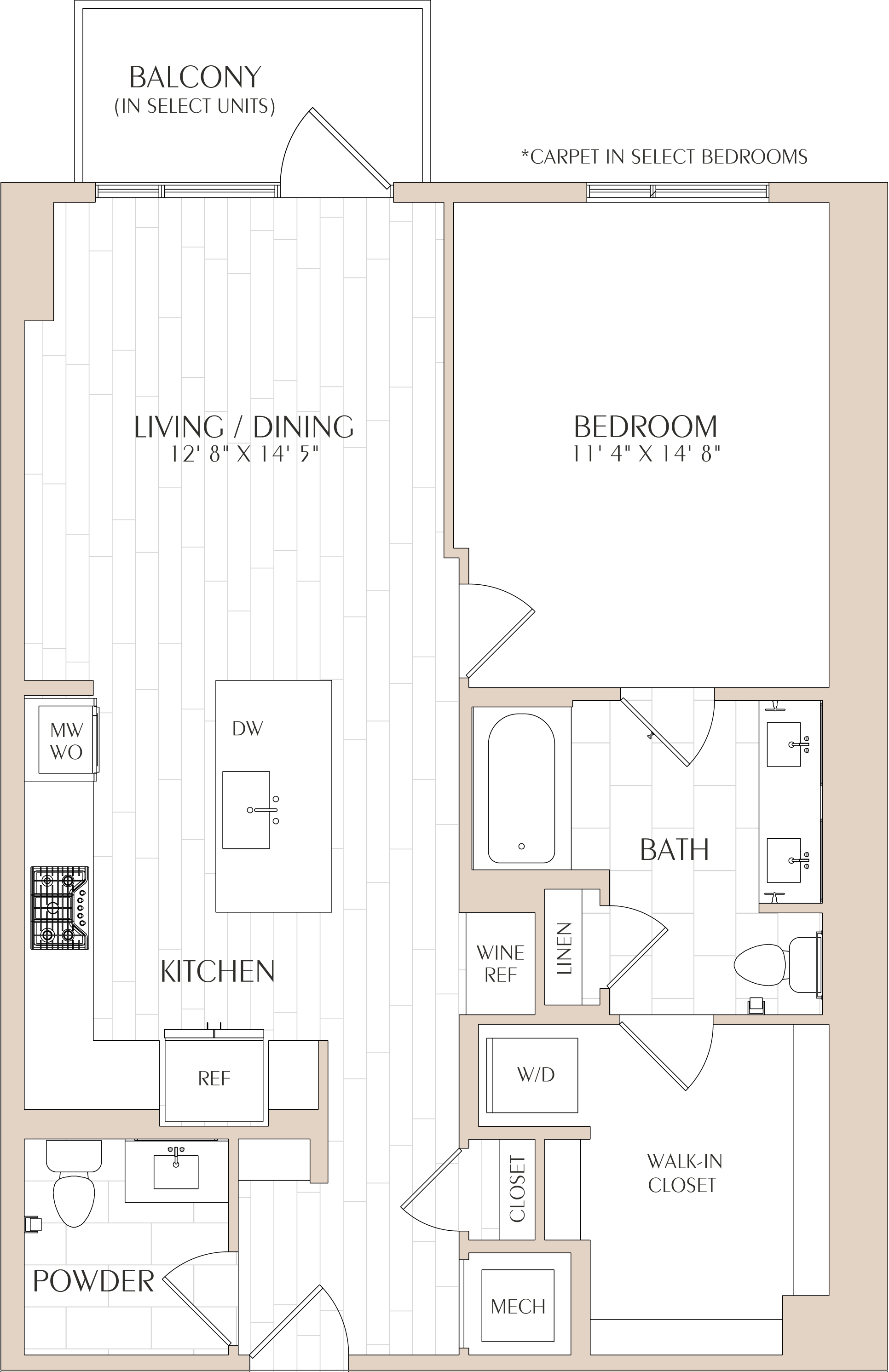 Floor Plan Image of Apartment Apt 0305