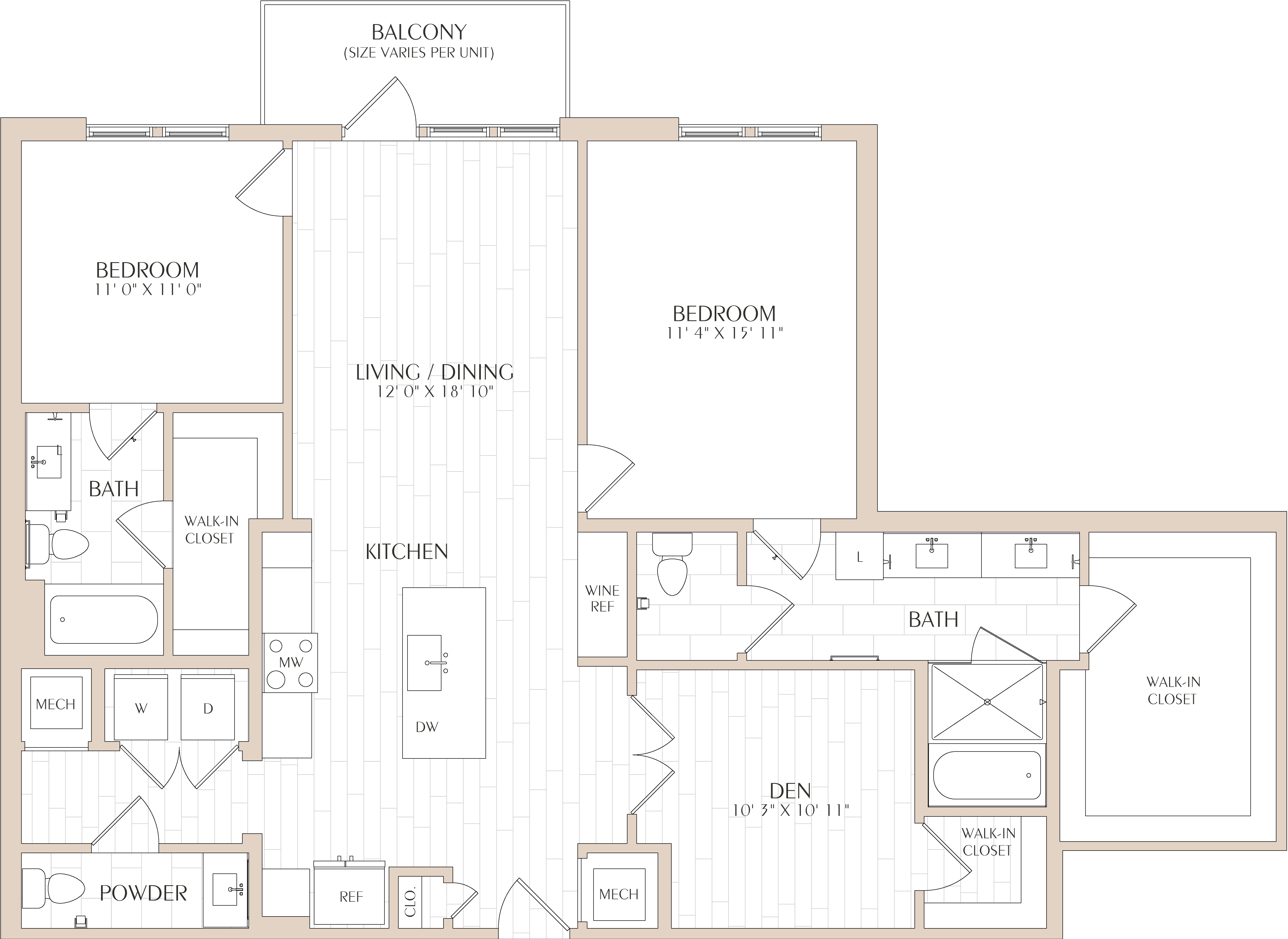 Floor Plan Image of Apartment Apt 0420