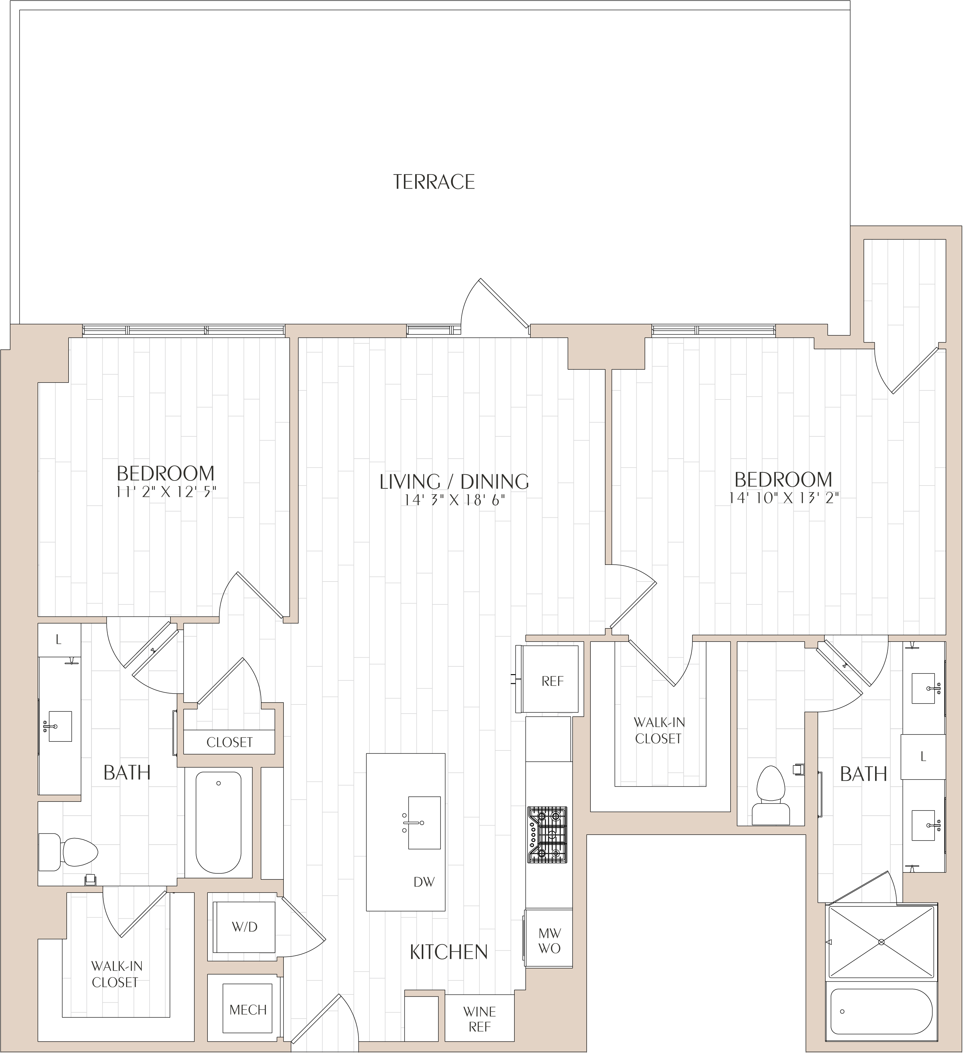 Floor Plan Image of Apartment Apt 0701