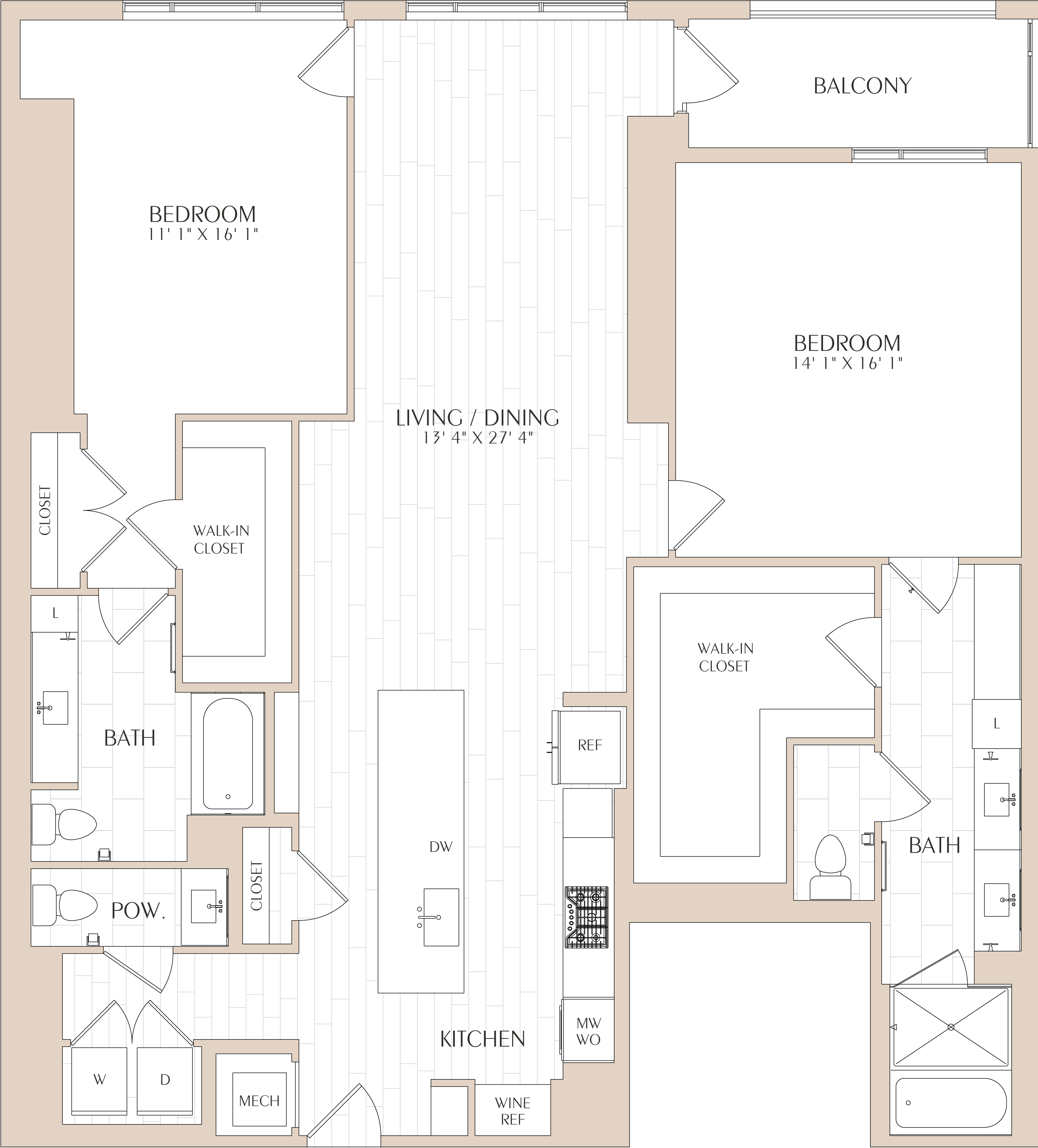 Floor Plan Image of Apartment Apt 0301