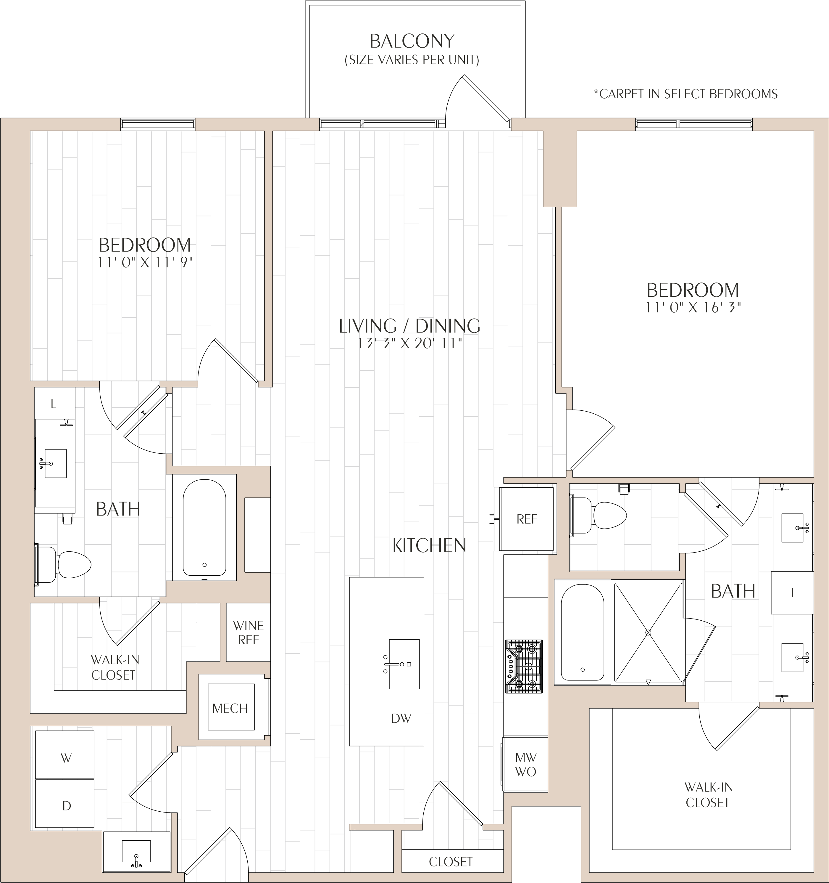 Floor Plan Image of Apartment Apt 0306