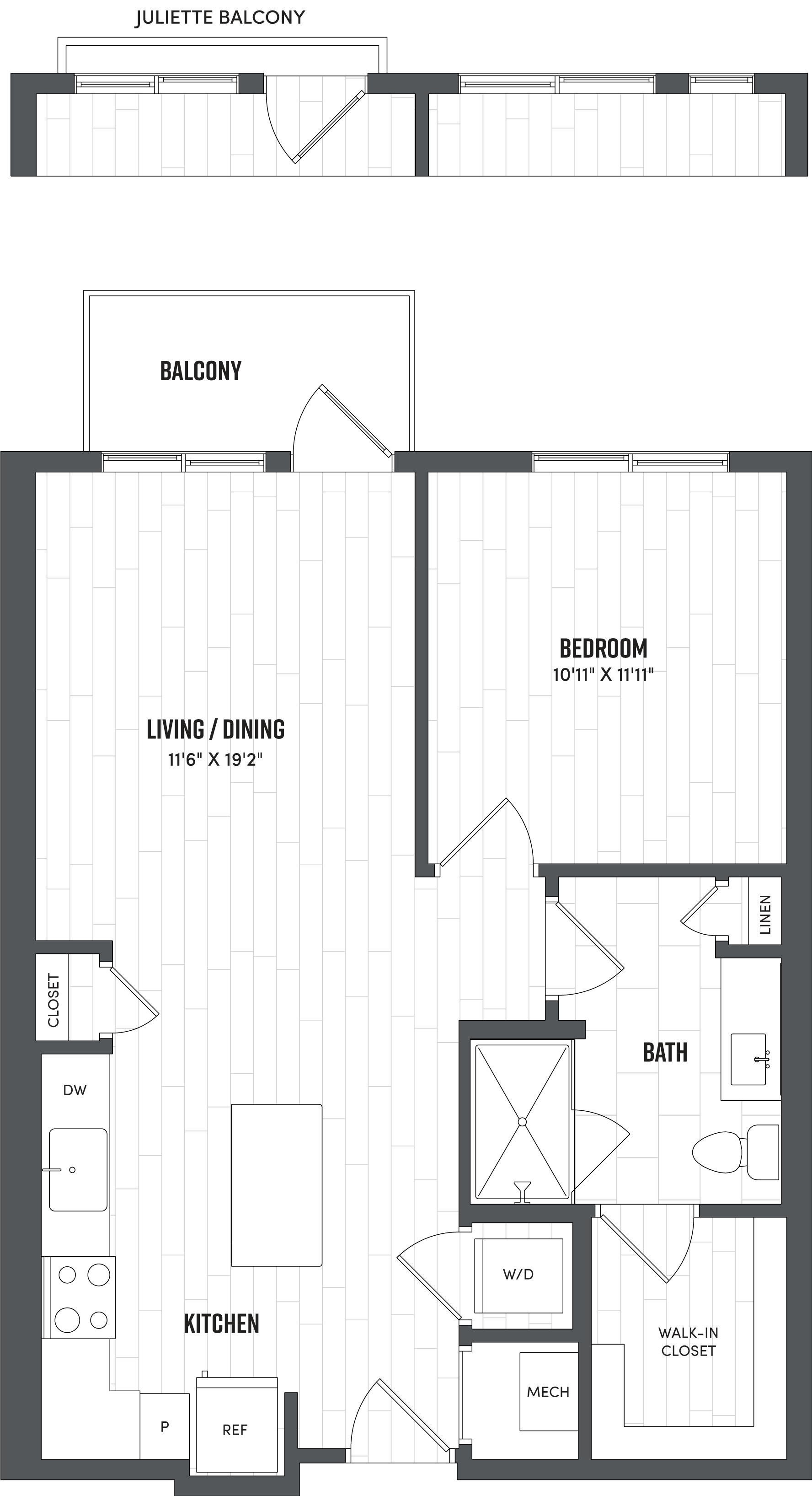 Floor Plan Image of Apartment Apt 260