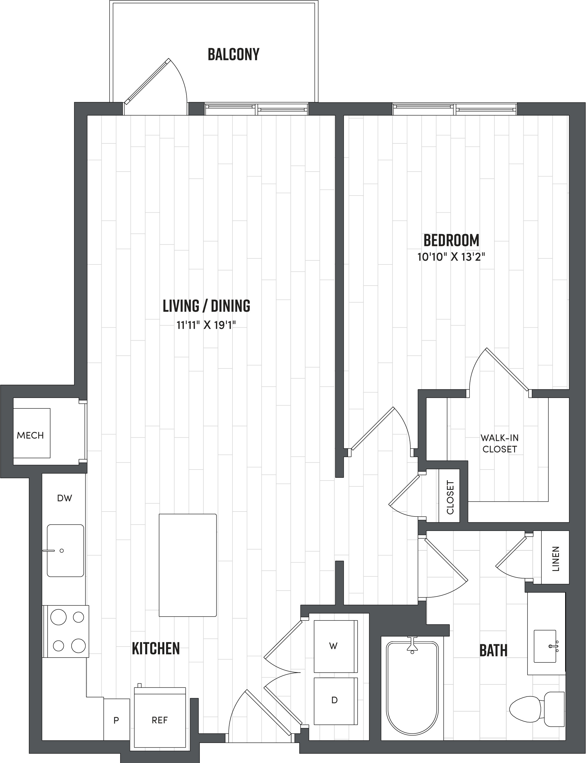 Floor Plan Image of Apartment Apt 175
