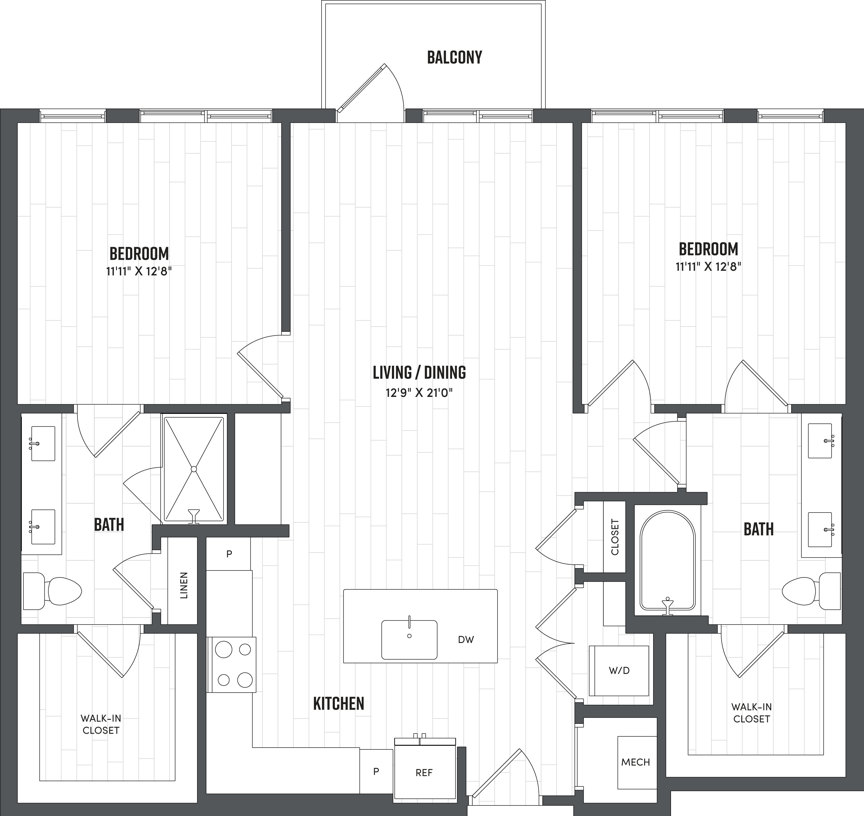Floor Plan Image of Apartment Apt 234