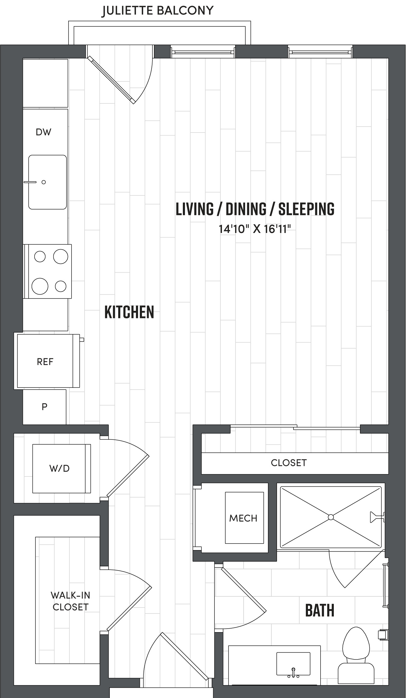Floor Plan Image of Apartment Apt 108