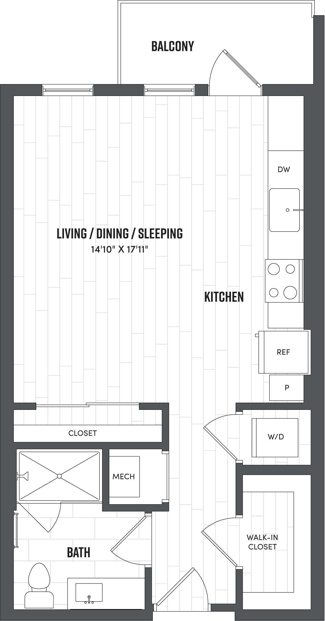 Floor Plan Image of Apartment Apt 262