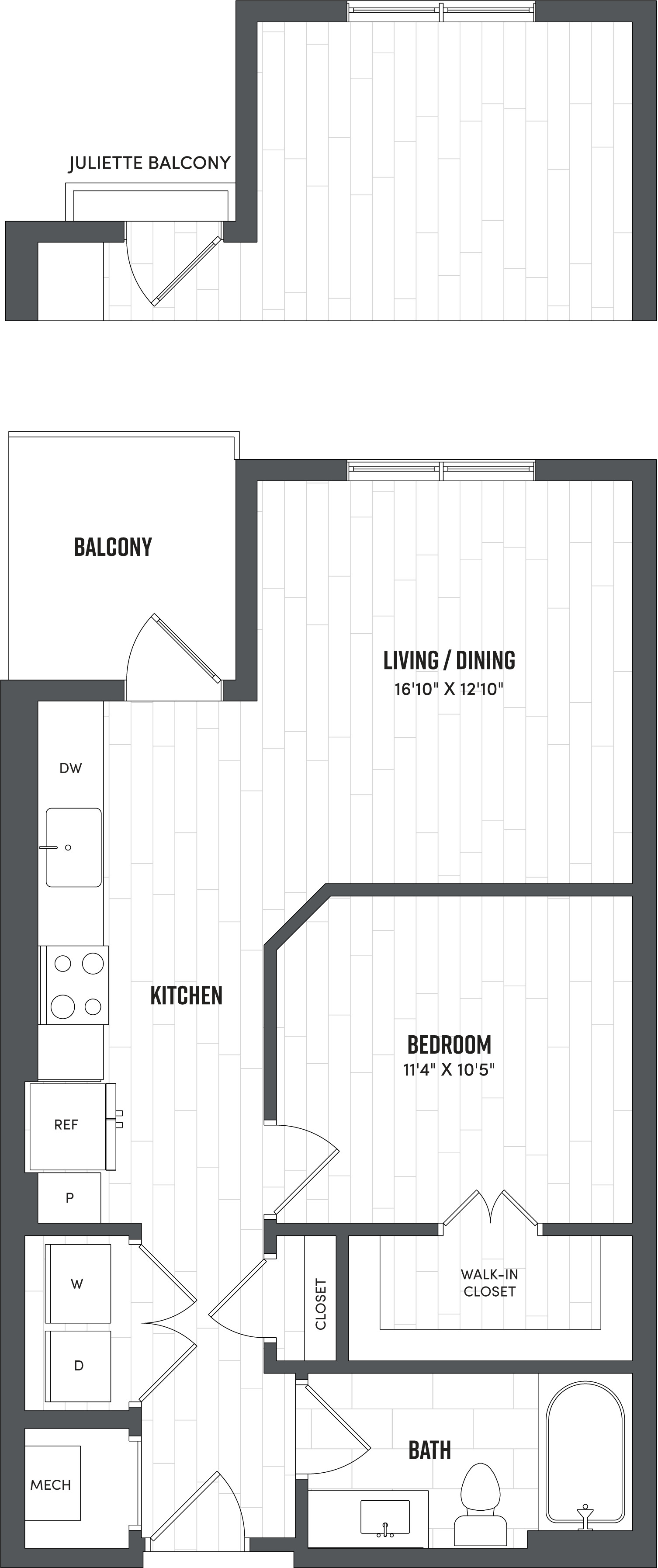 Floor Plan Image of Apartment Apt 255