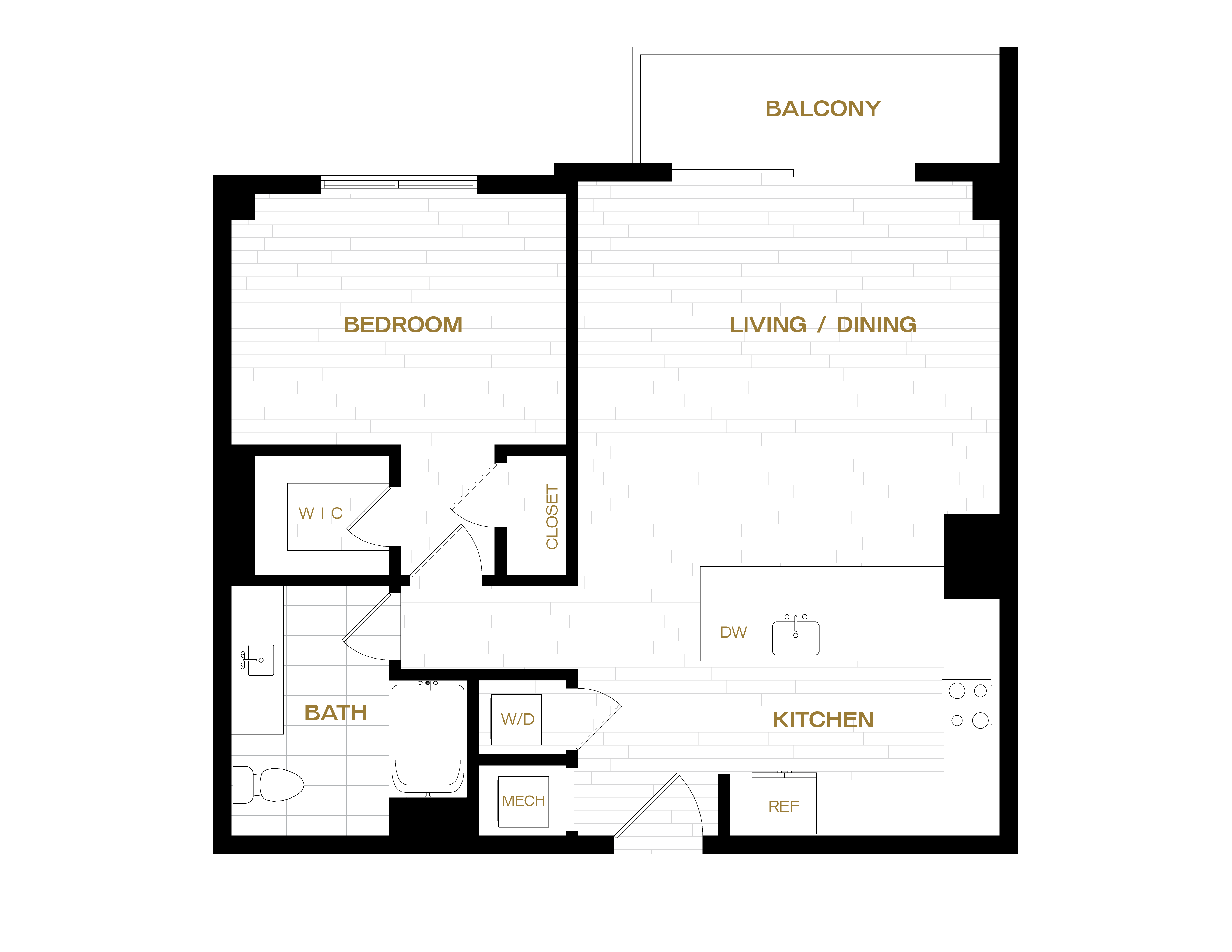 Floor Plan Image of Apartment Apt 1605