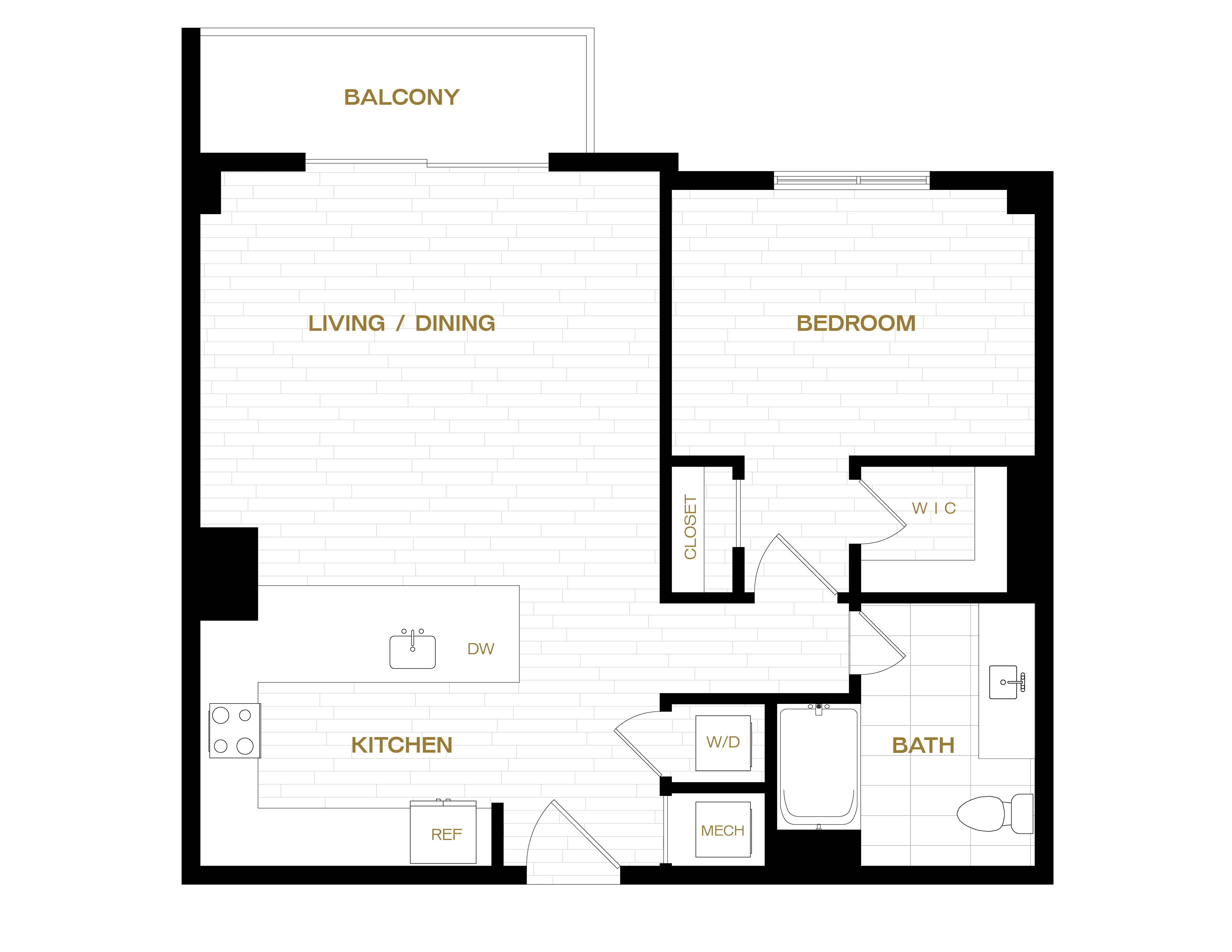 Floor Plan Image of Apartment Apt 1407