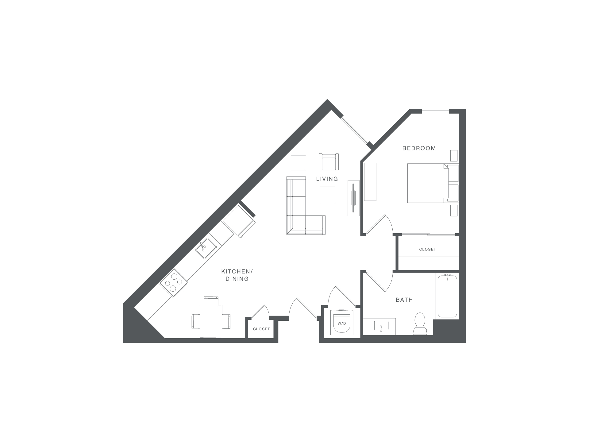 A black and white floor plan of a house with labeled rooms.,A black and white floor plan of a house with labeled rooms.