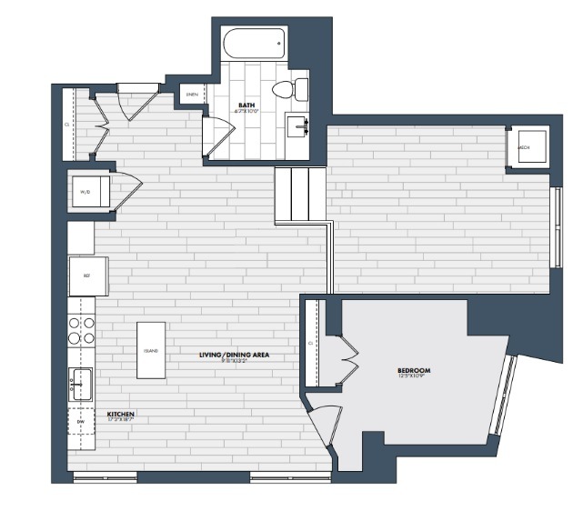 Floor Plan Image of Apartment Apt 100