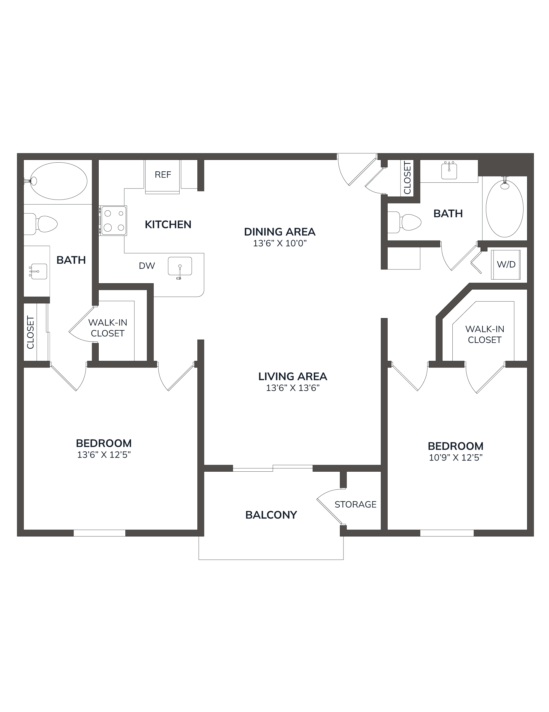 Apartment 0640 floorplan