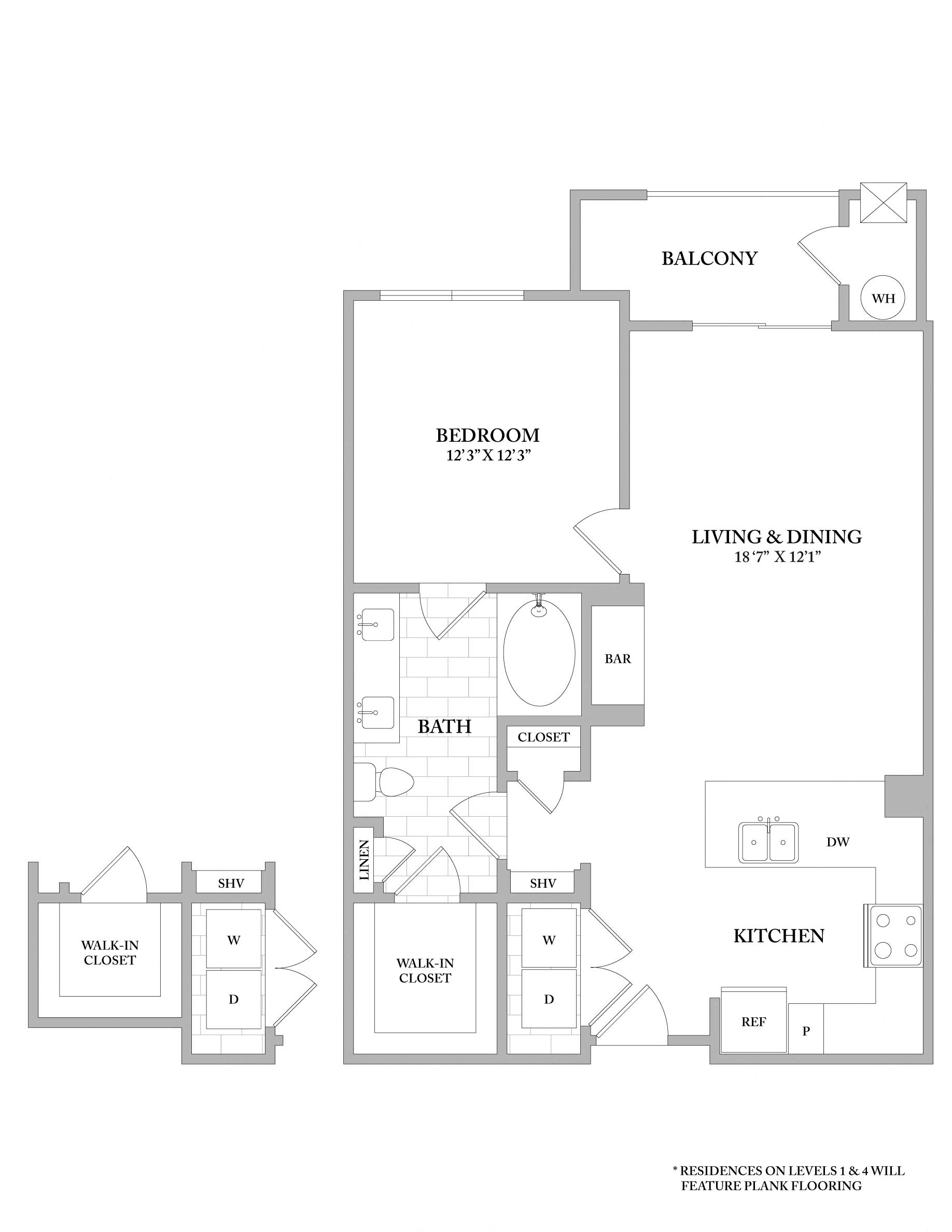 floor plan image of apartment 3310