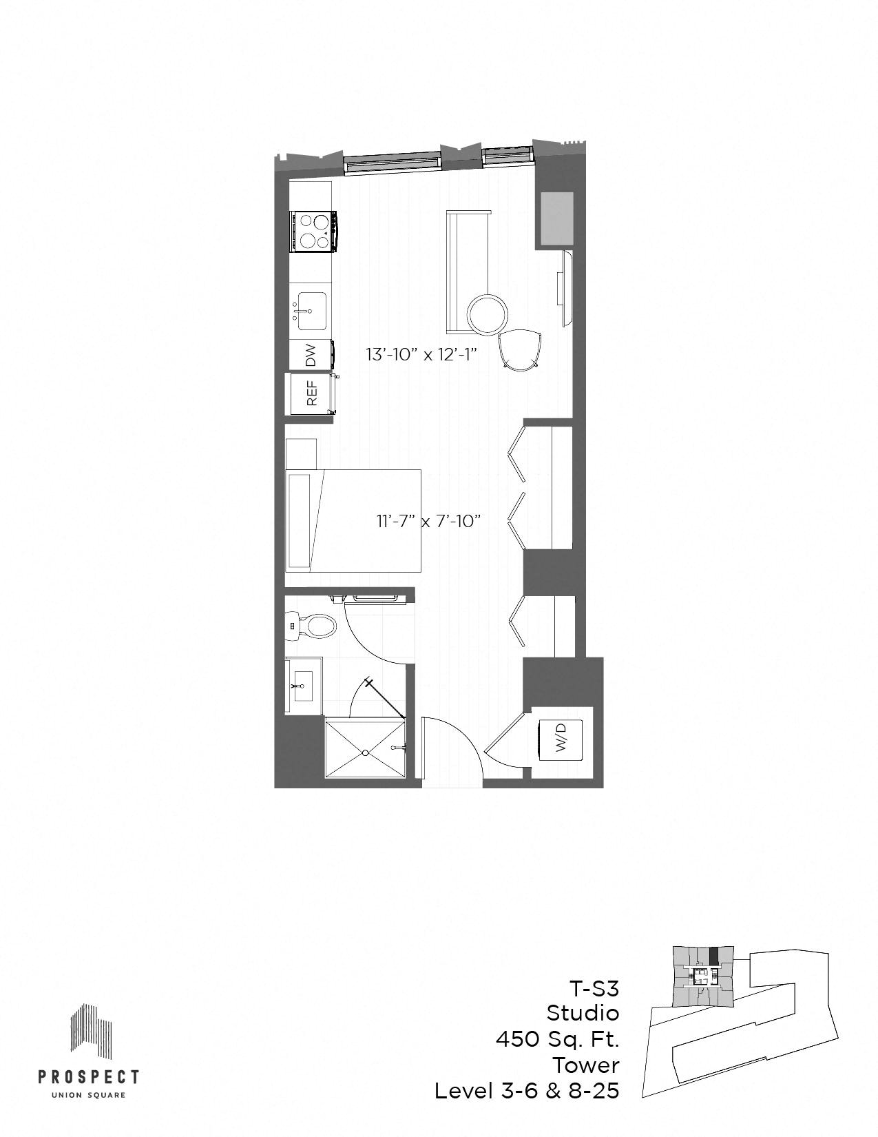 Floor Plan Image of Apartment Apt 1112