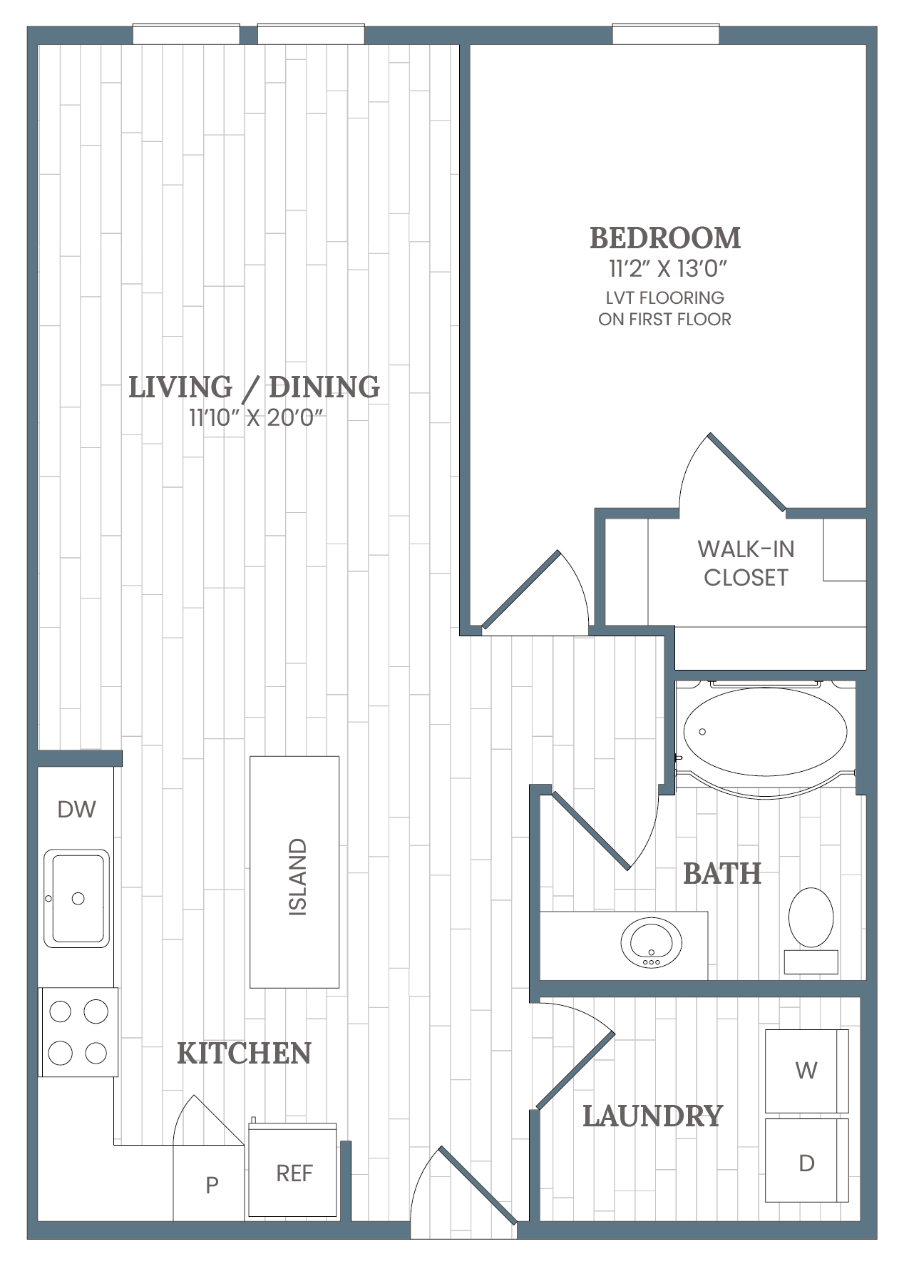 Floor Plan Image of Apartment Apt 04-203