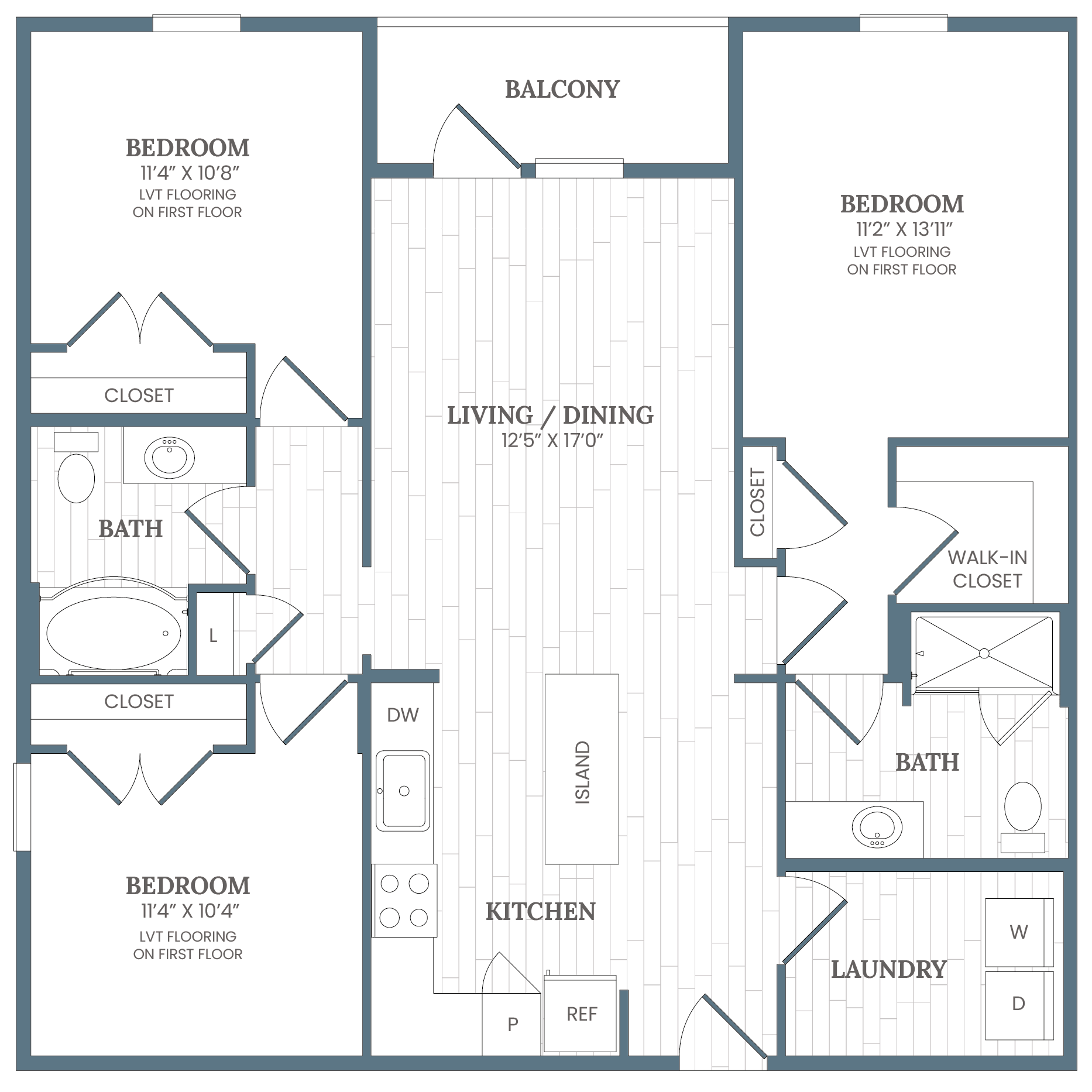 Floor Plan Image of Apartment Apt 