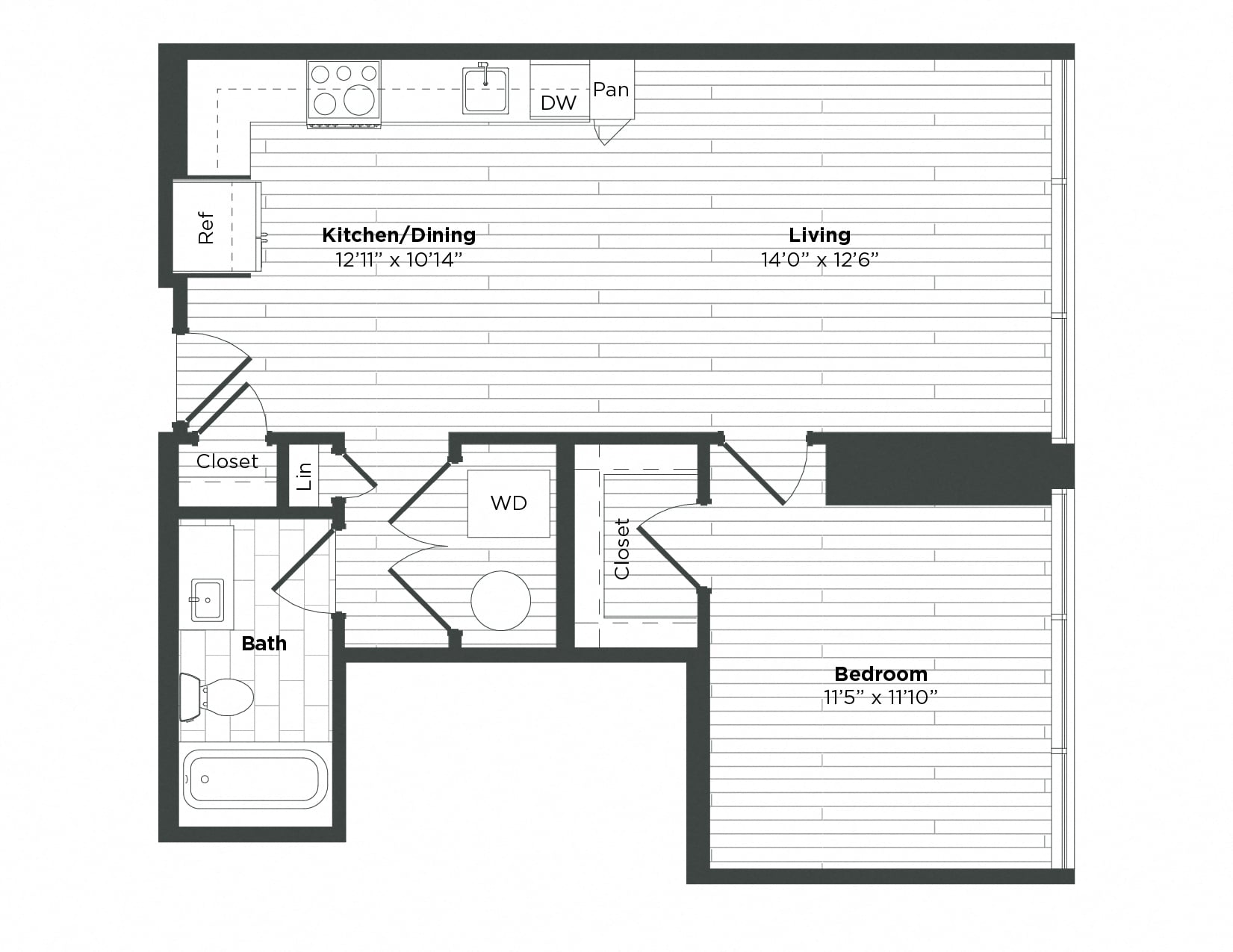 Apartment 1206 floorplan