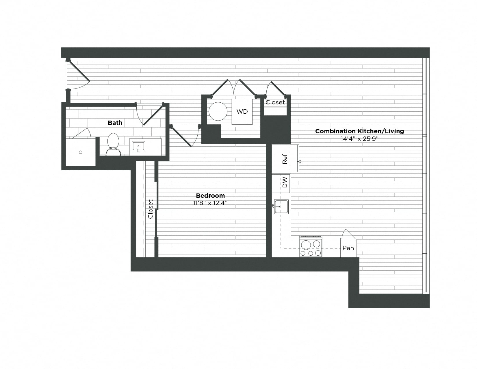 Apartment 1607 floorplan