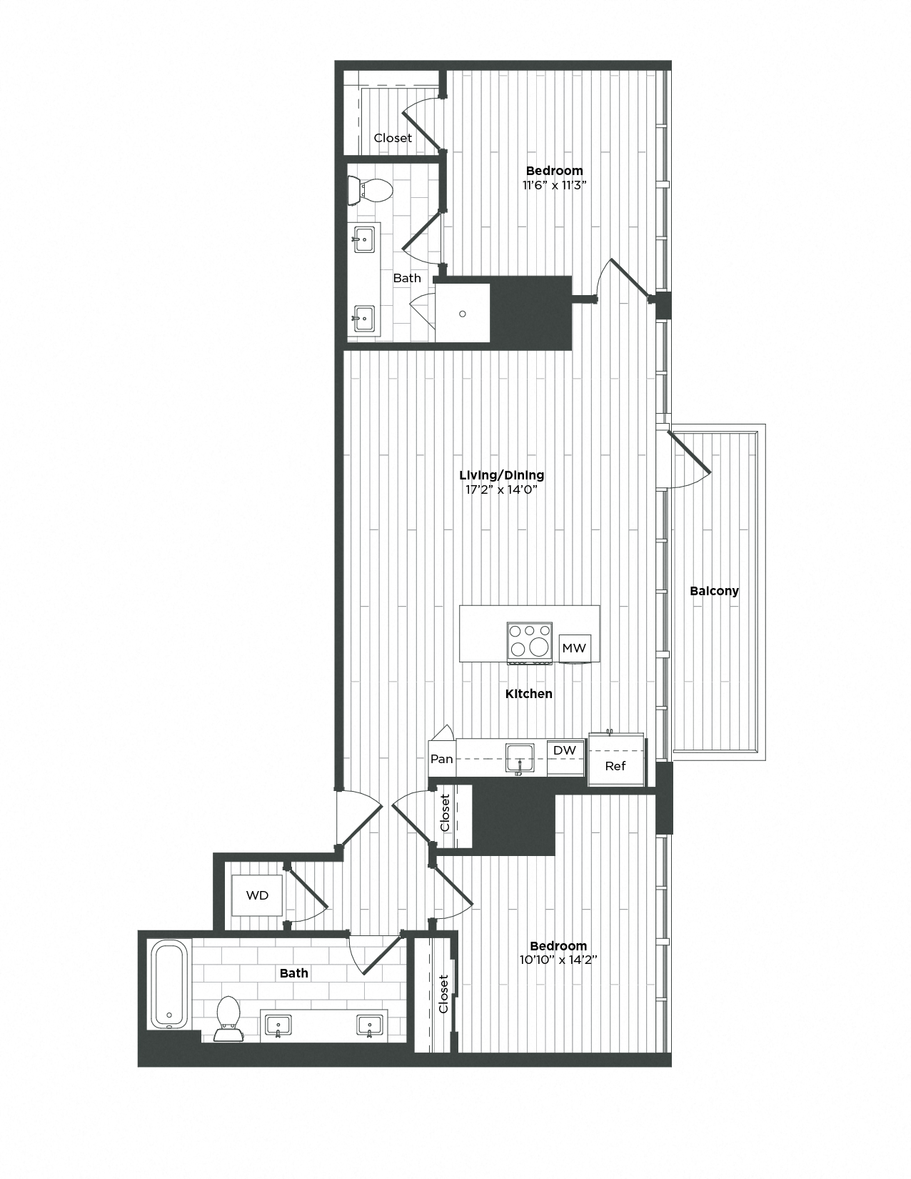 Apartment 0608 floorplan