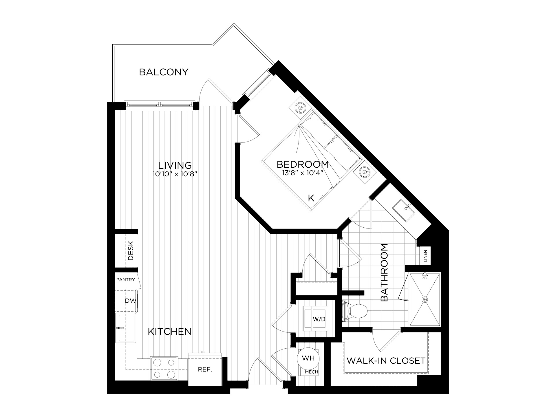 1 Bed/1 Bath-A2 — unit 243