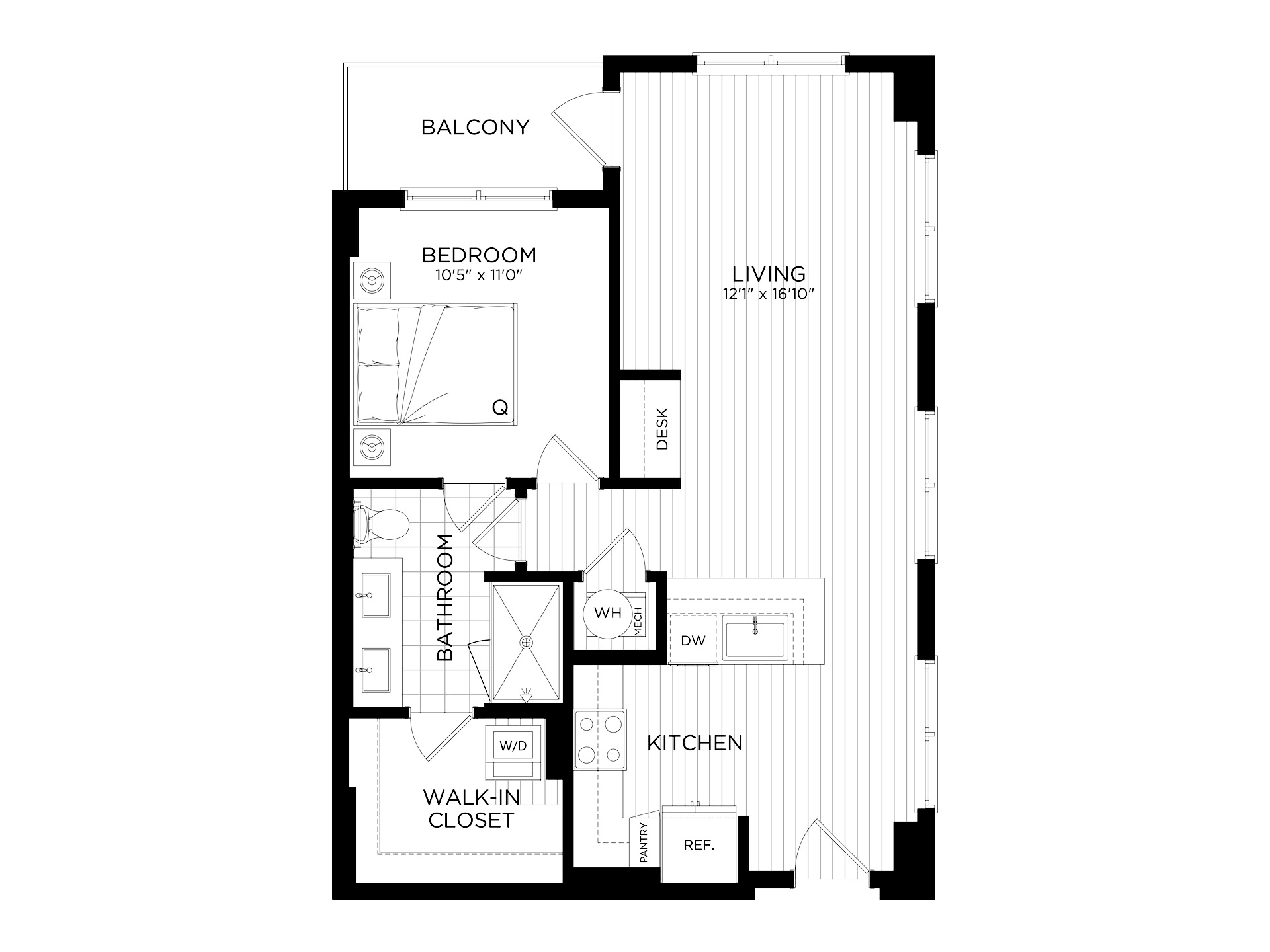 1 Bed/1 Bath-A3 — unit 601