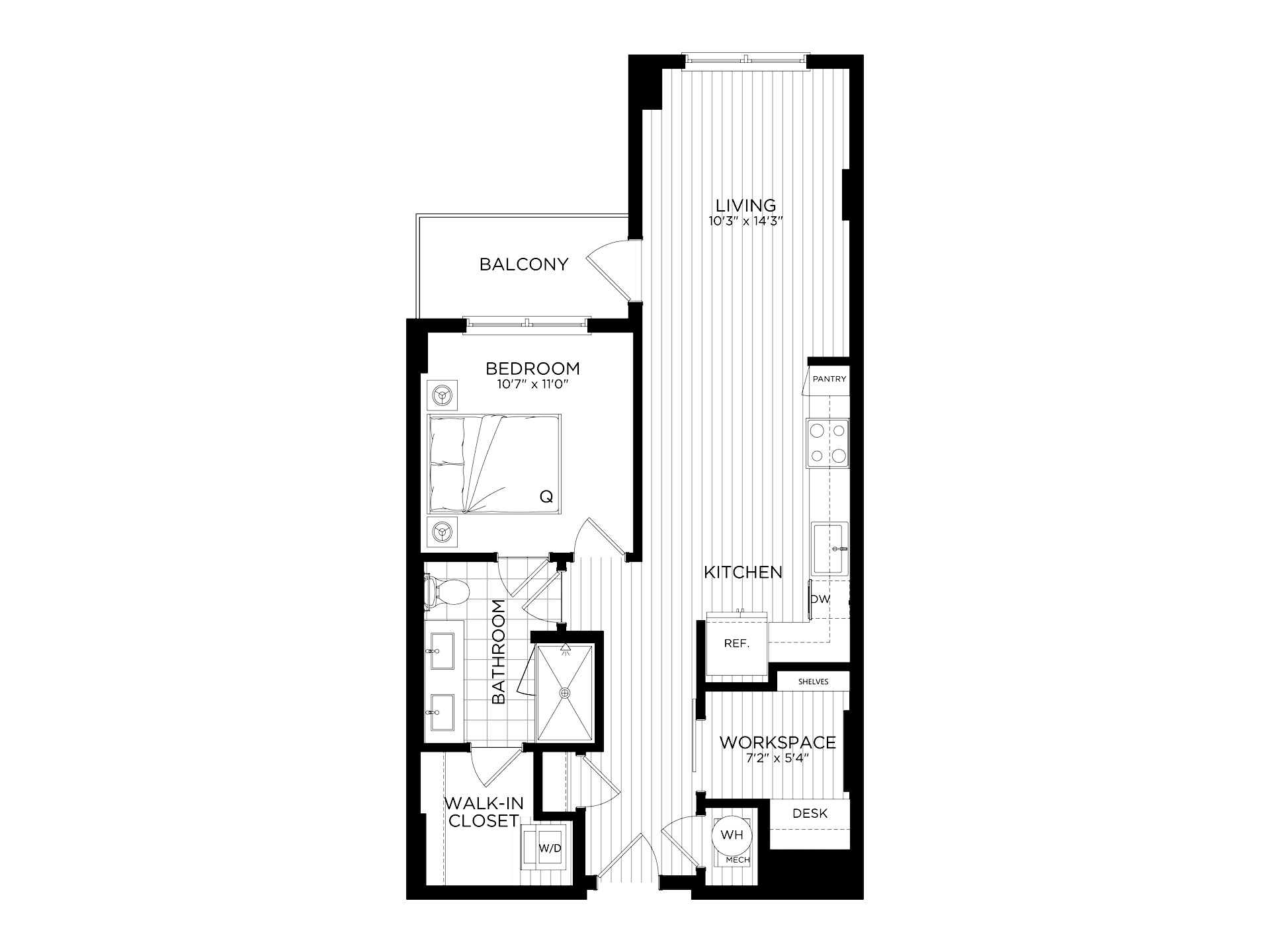 1 Bed/1 Bath-A4 — unit 605