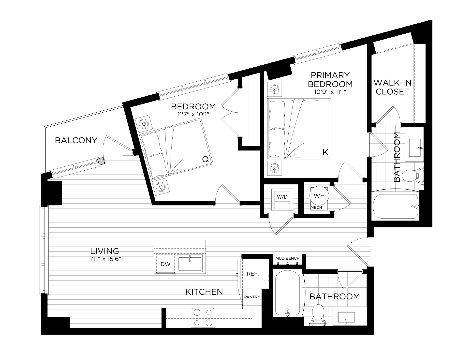 2 Bed/2 Bath-B2 — unit 337