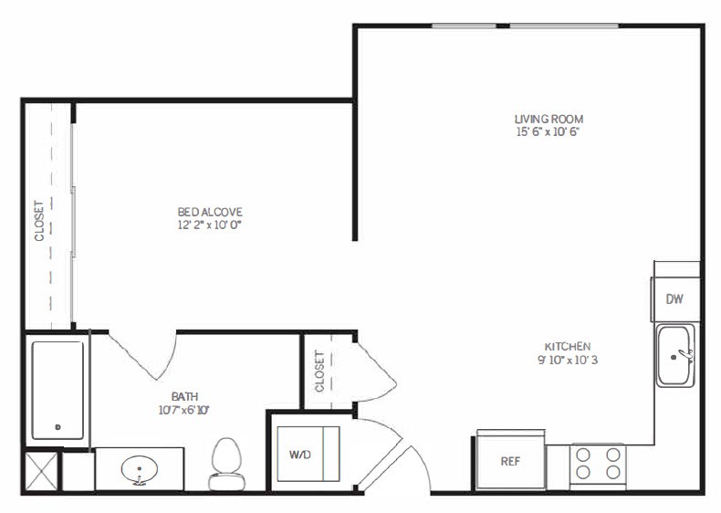 Floor Plan Image of Apartment Apt 131