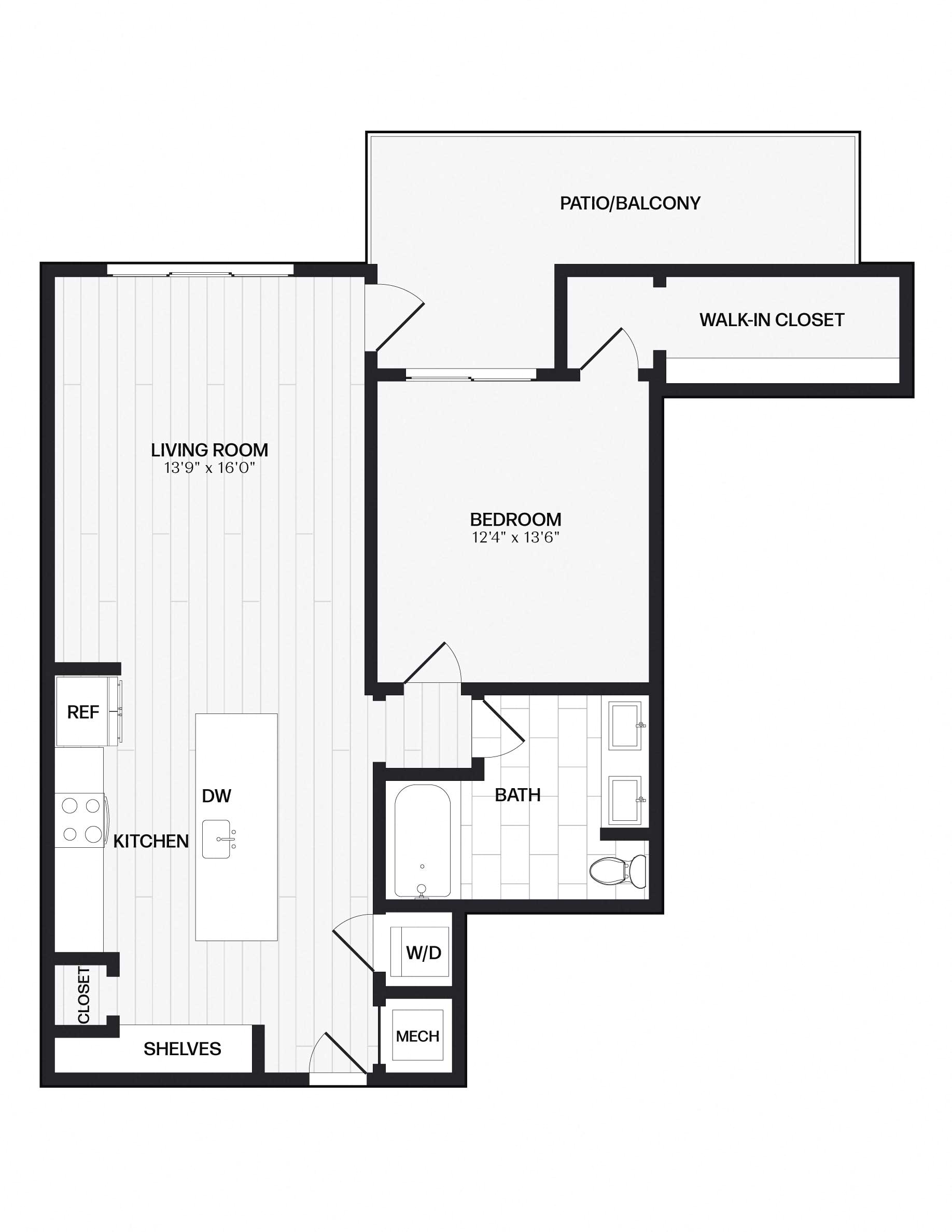 Apartment 124 floorplan