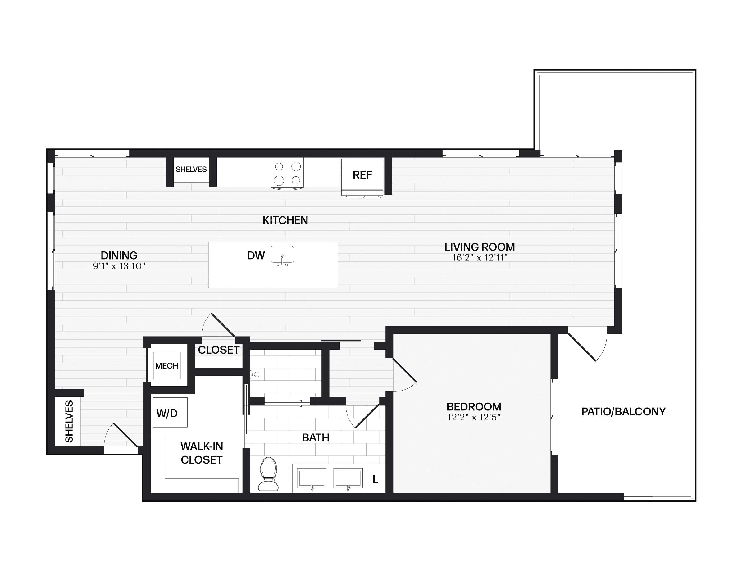 Apartment 125 floorplan