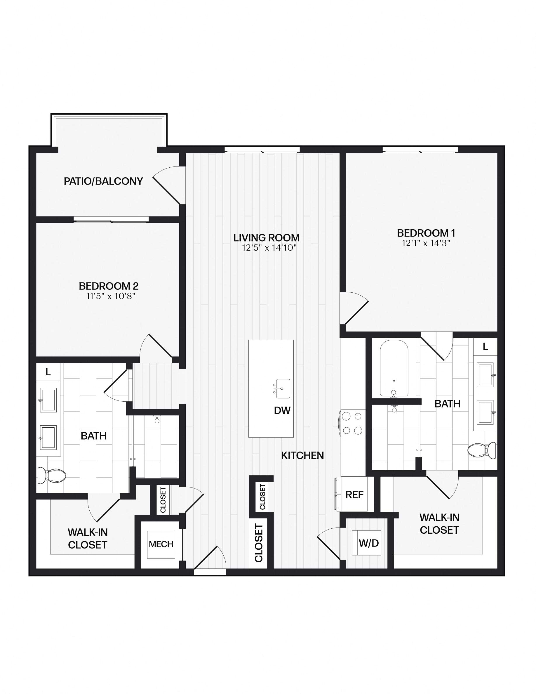 Apartment 125 floorplan