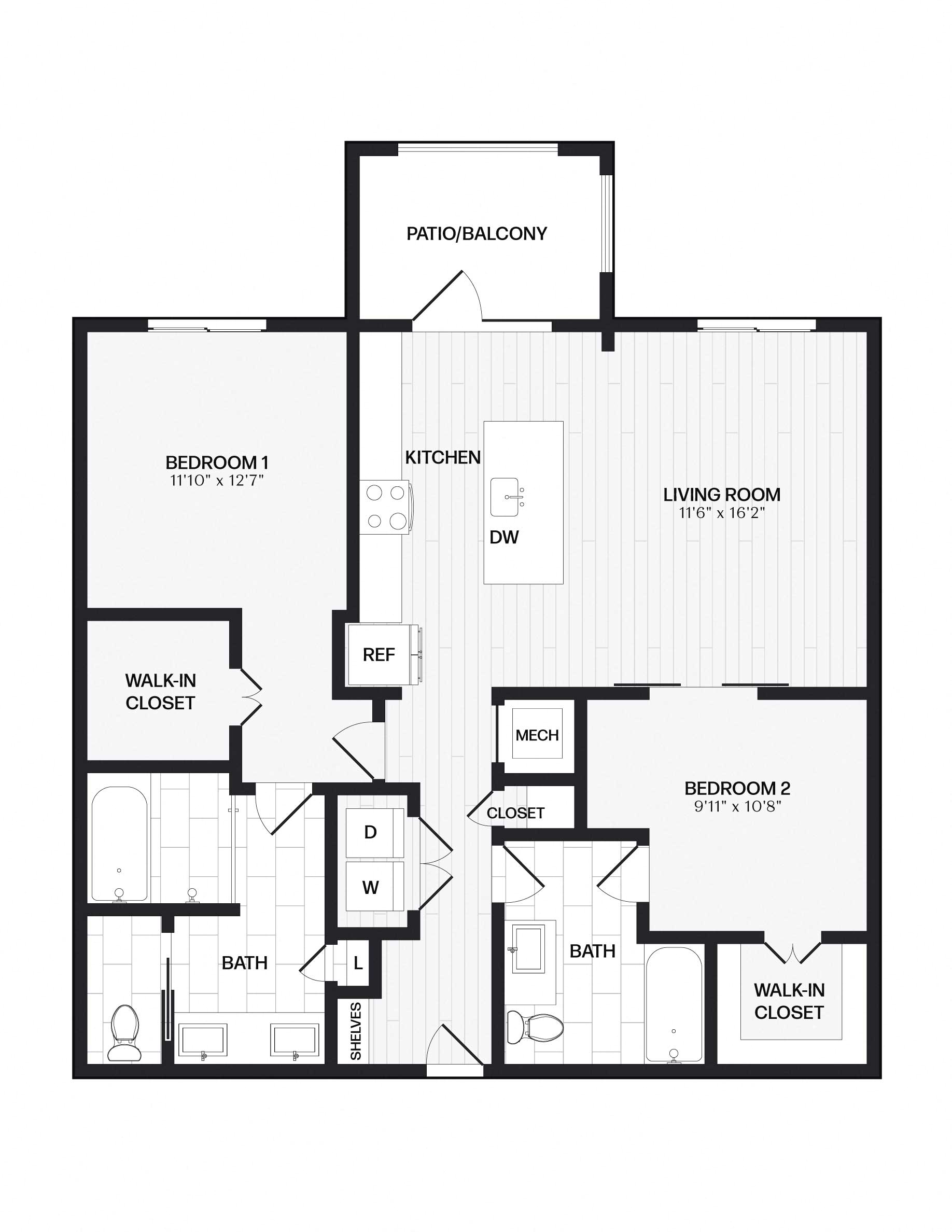 Apartment 125 floorplan