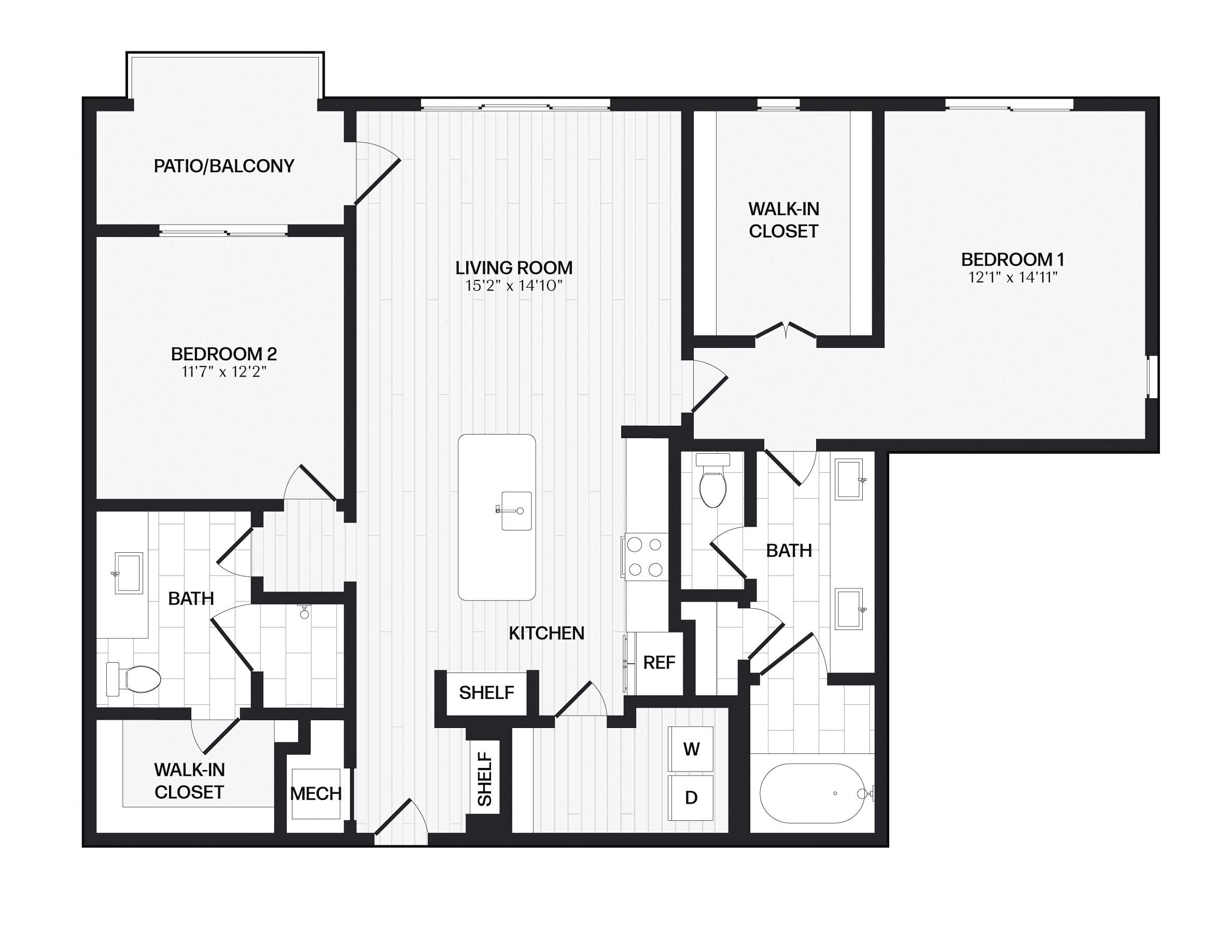 Apartment 125 floorplan