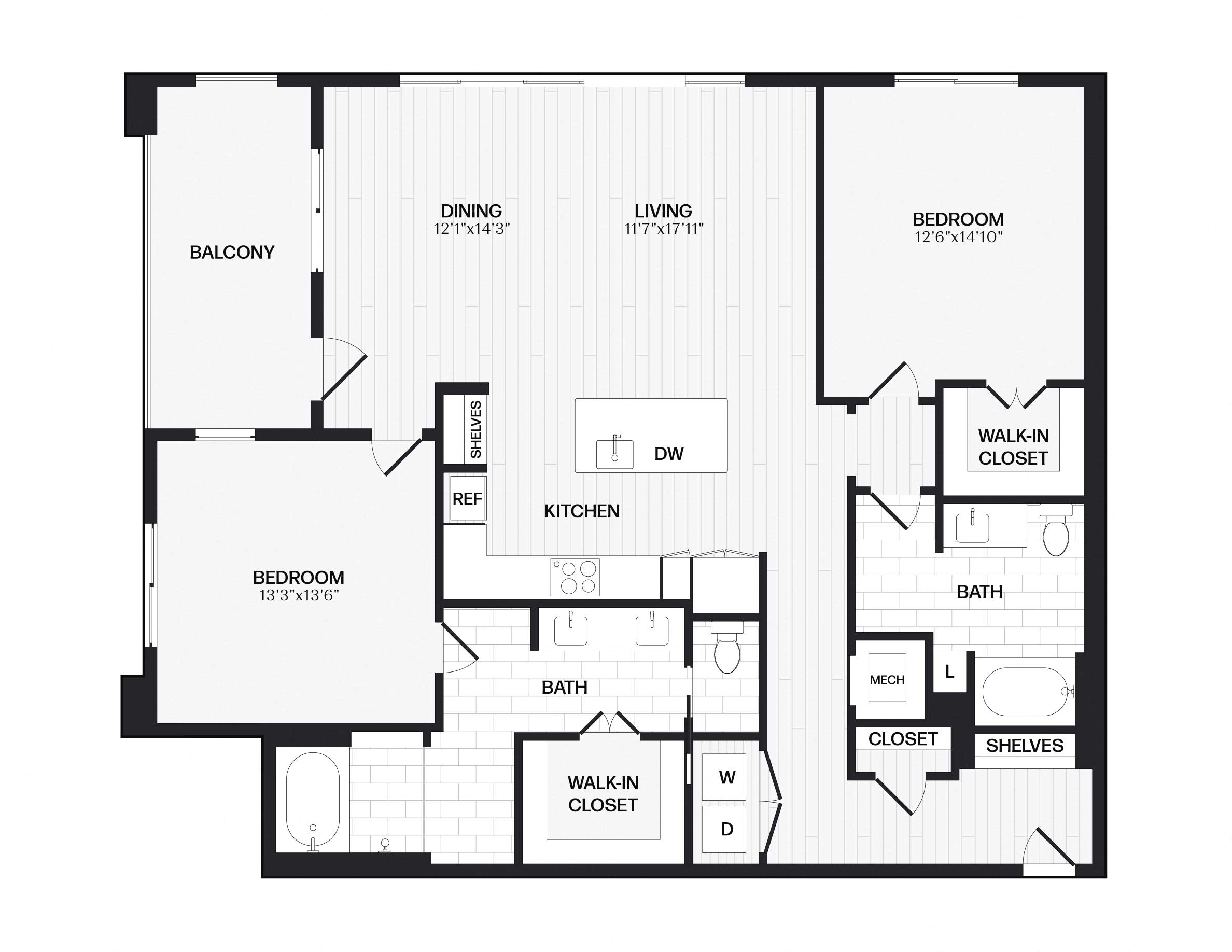 Apartment 125 floorplan