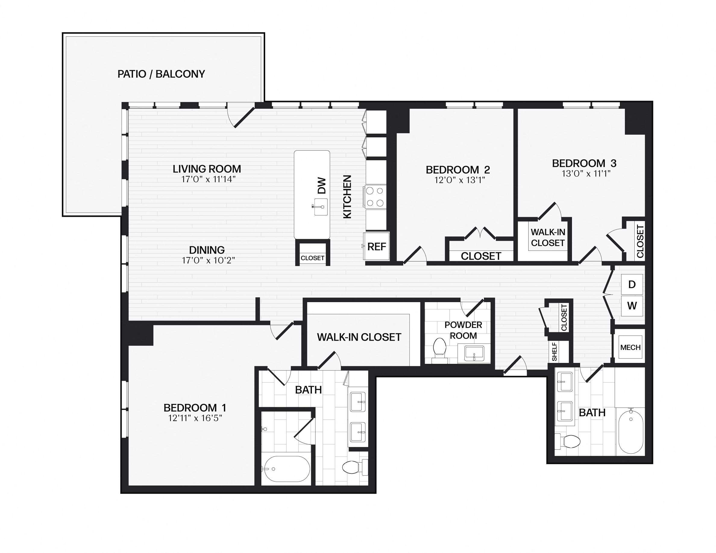 Apartment 125 floorplan