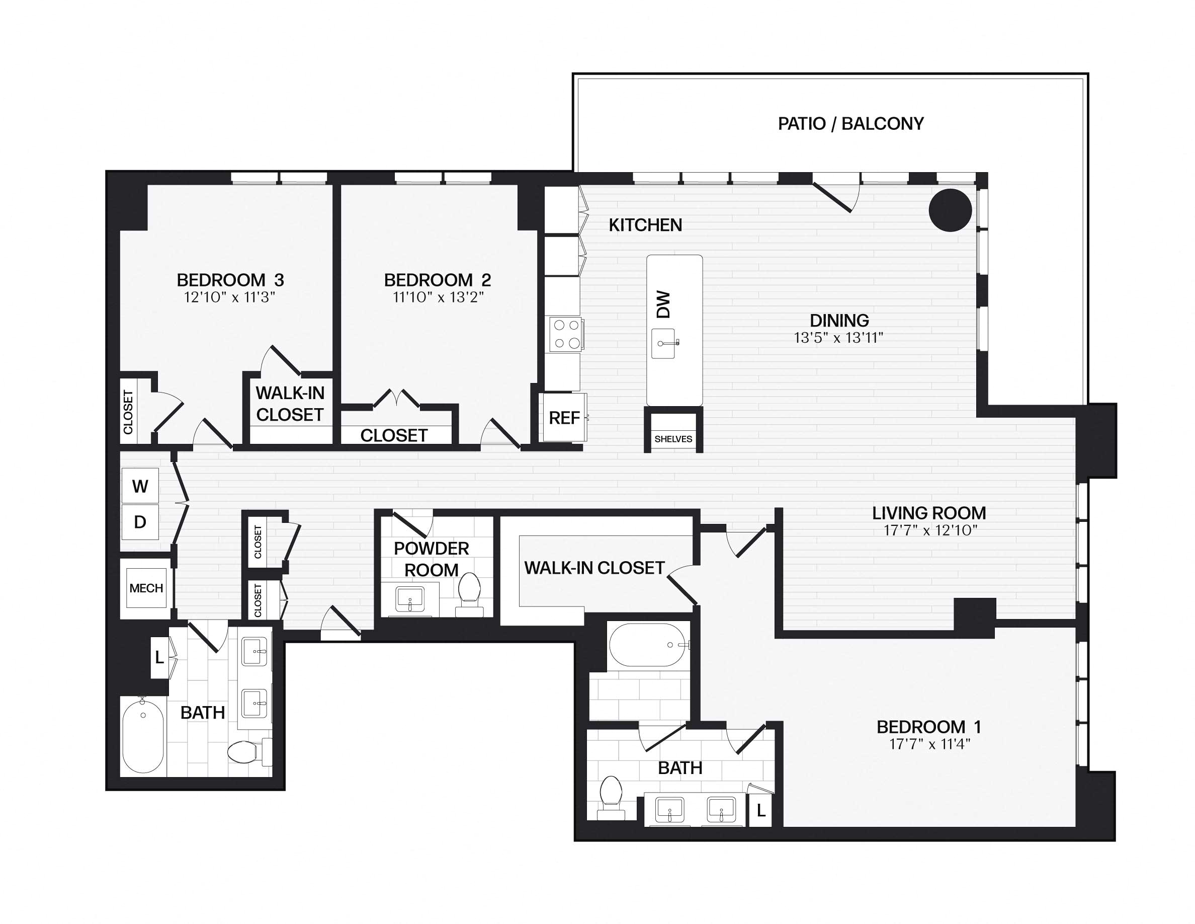 Apartment 125 floorplan