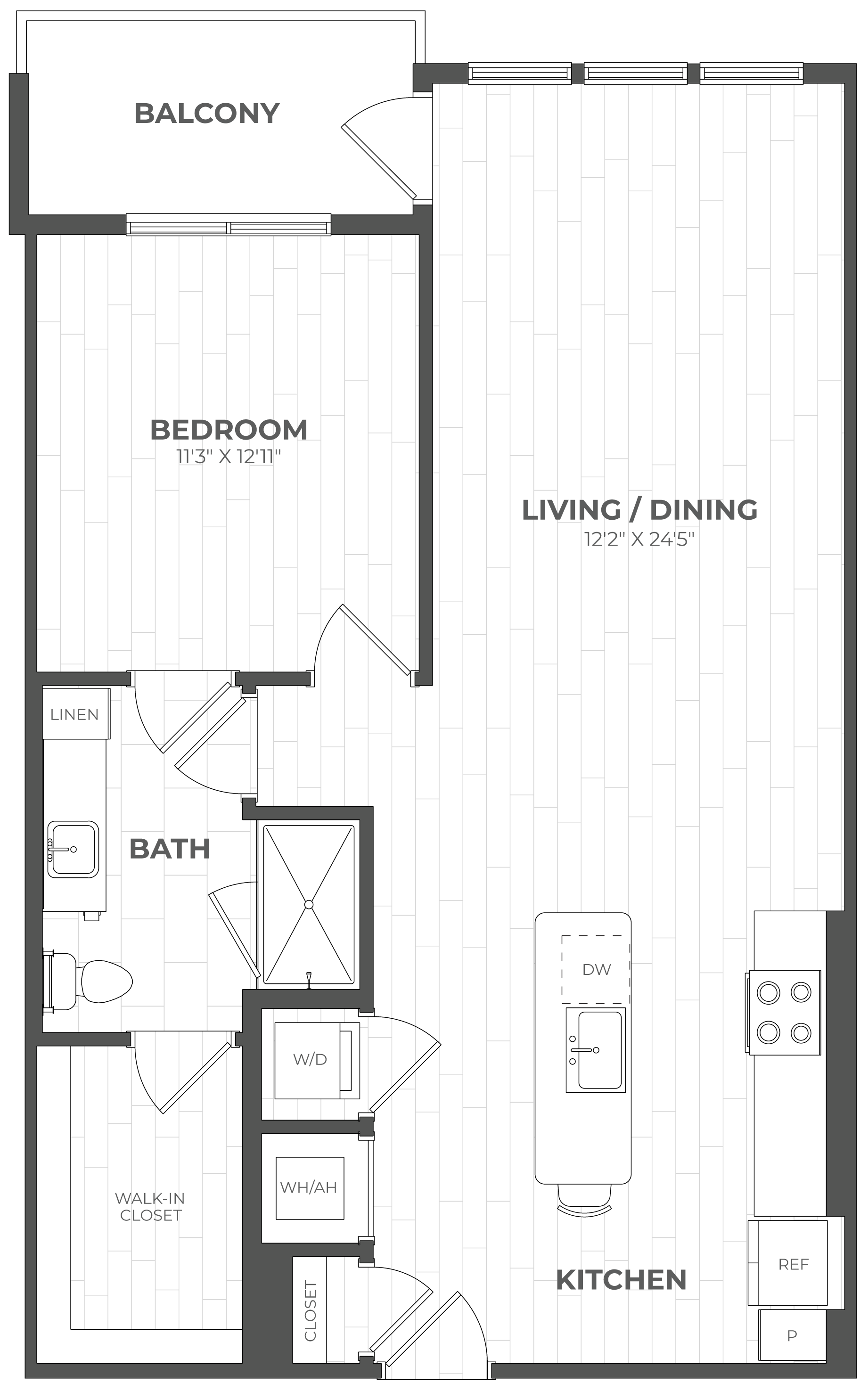 Floor Plan Image of Apartment Apt 313
