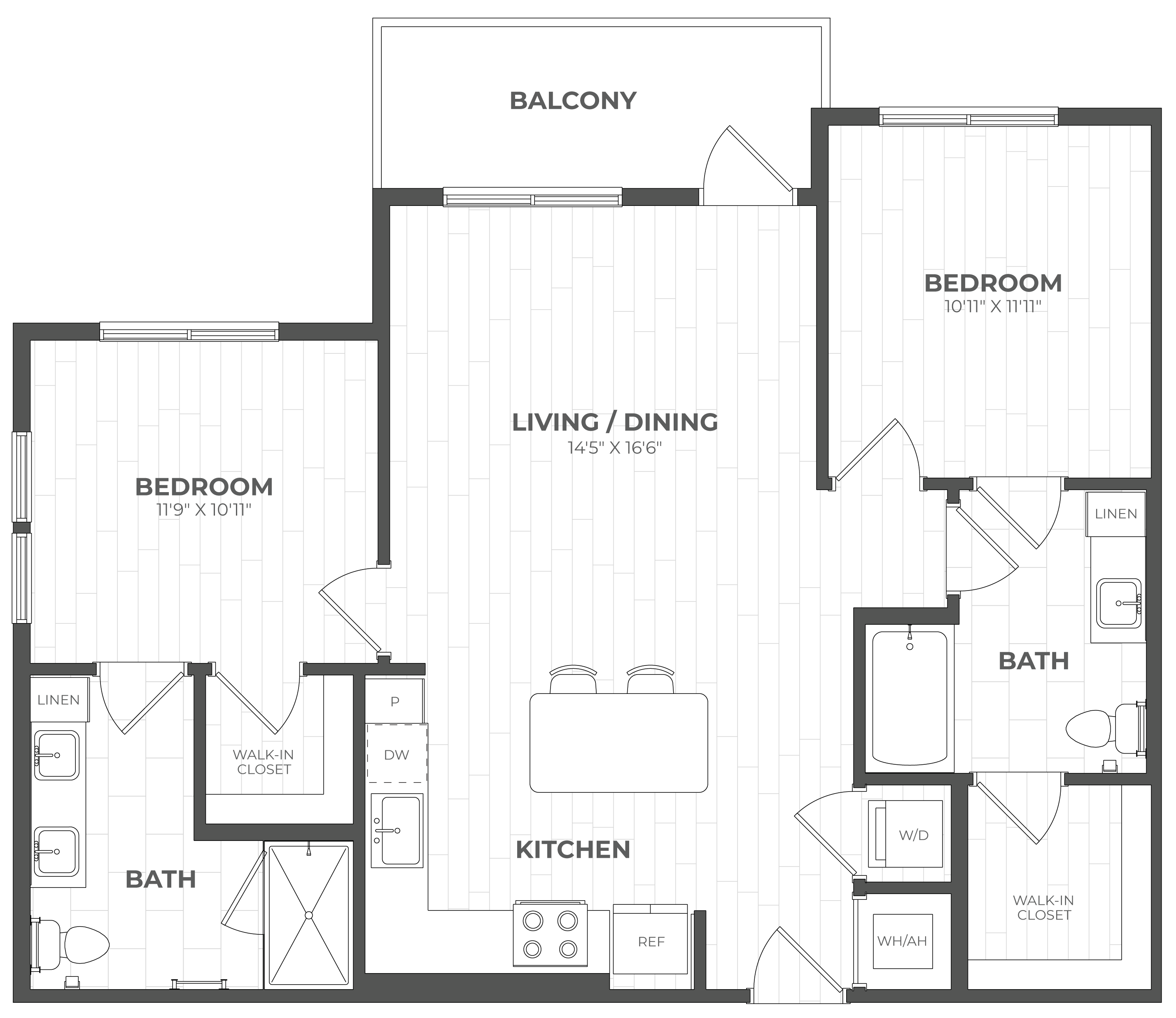 Floor Plan Image of Apartment Apt 319