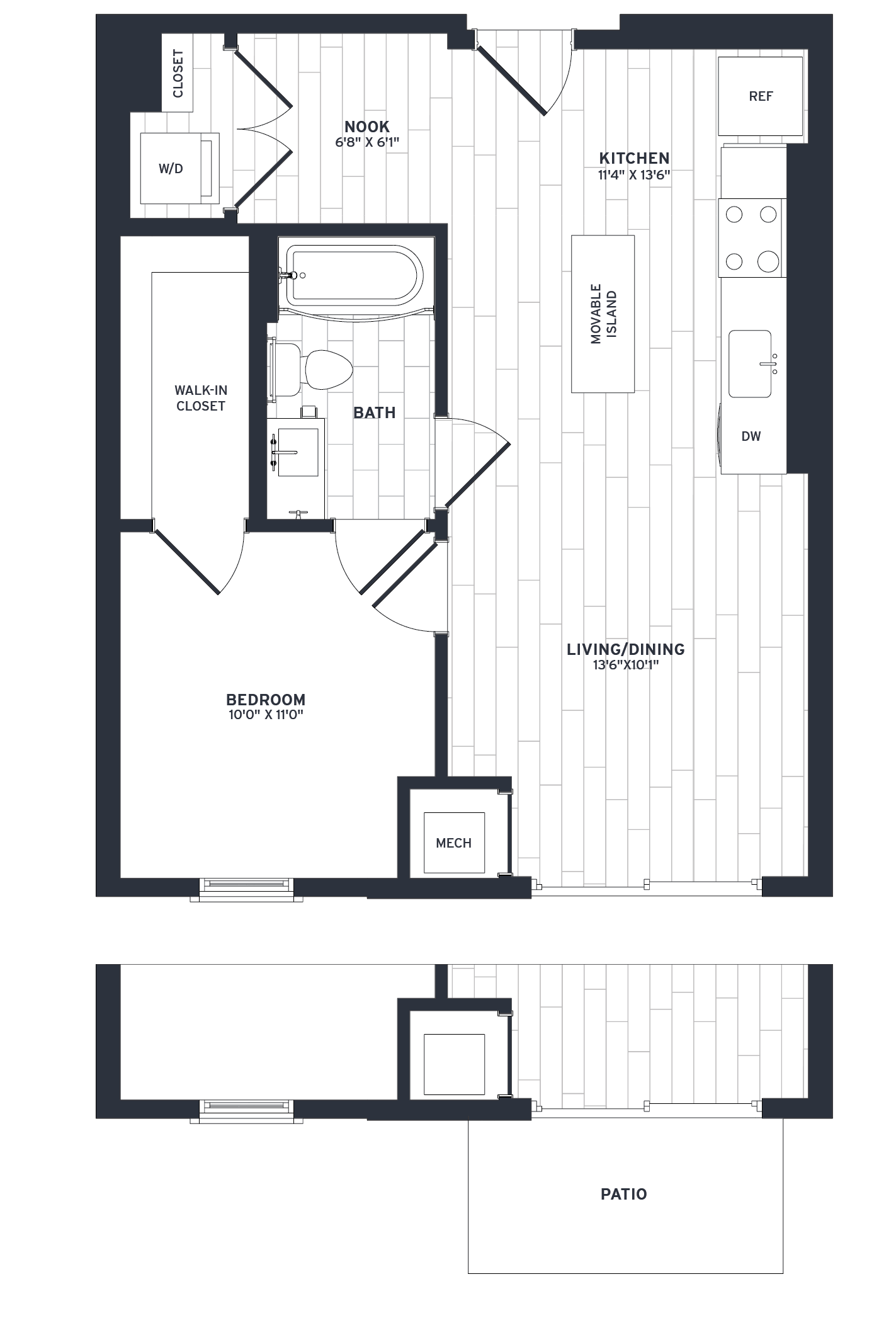 Floor Plan Image of Apartment Apt 356