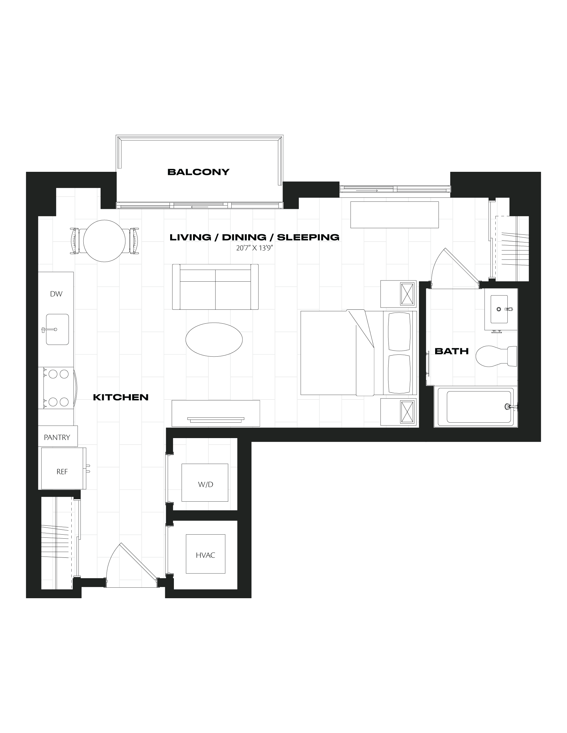 Apartment 1009 floorplan