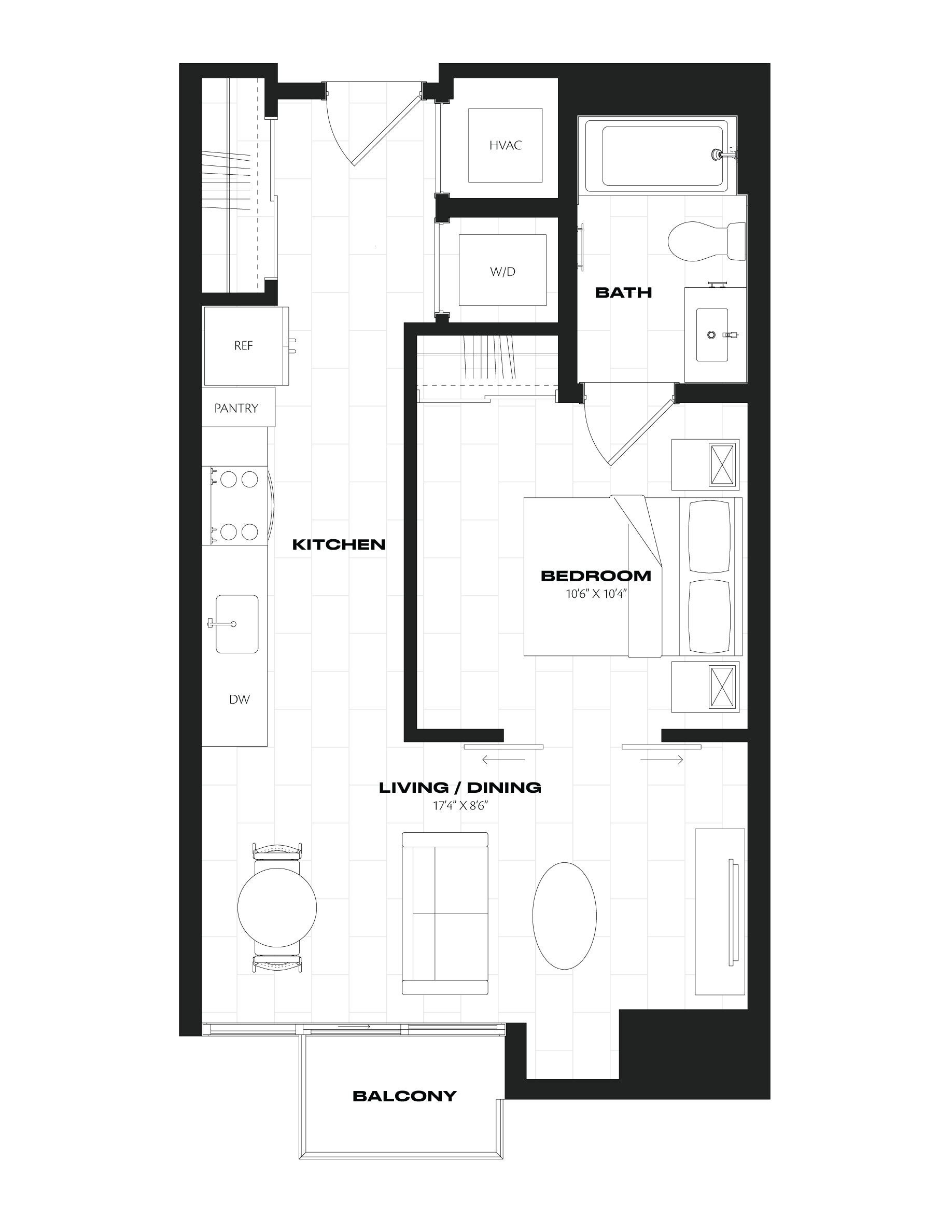 Apartment 1104 floorplan