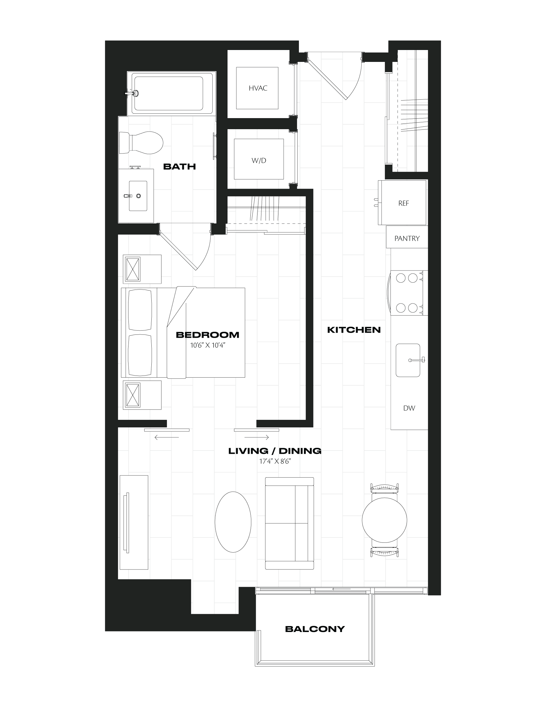 Apartment 1203 floorplan