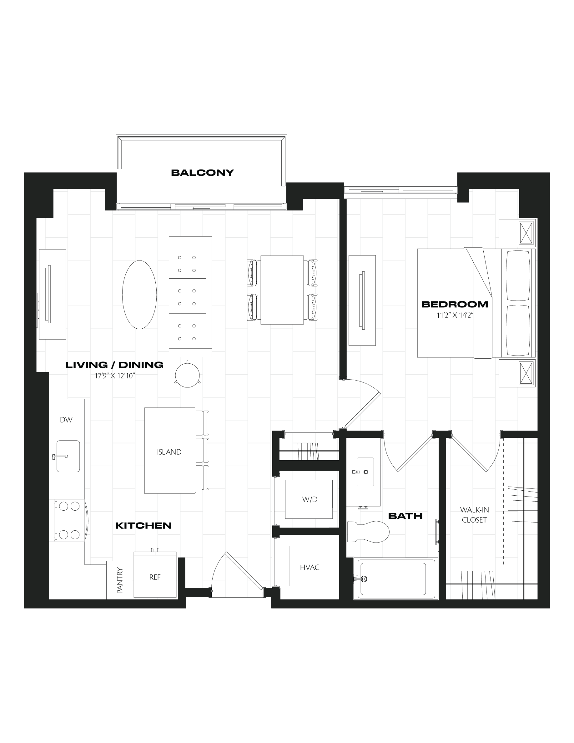 Apartment 0734 floorplan